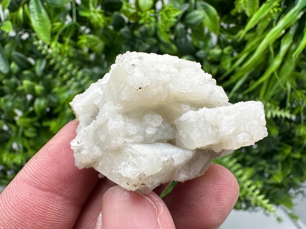 Rare Fluorescent Calcite after Barite on Chalcedony - Androvo, Bulgaria