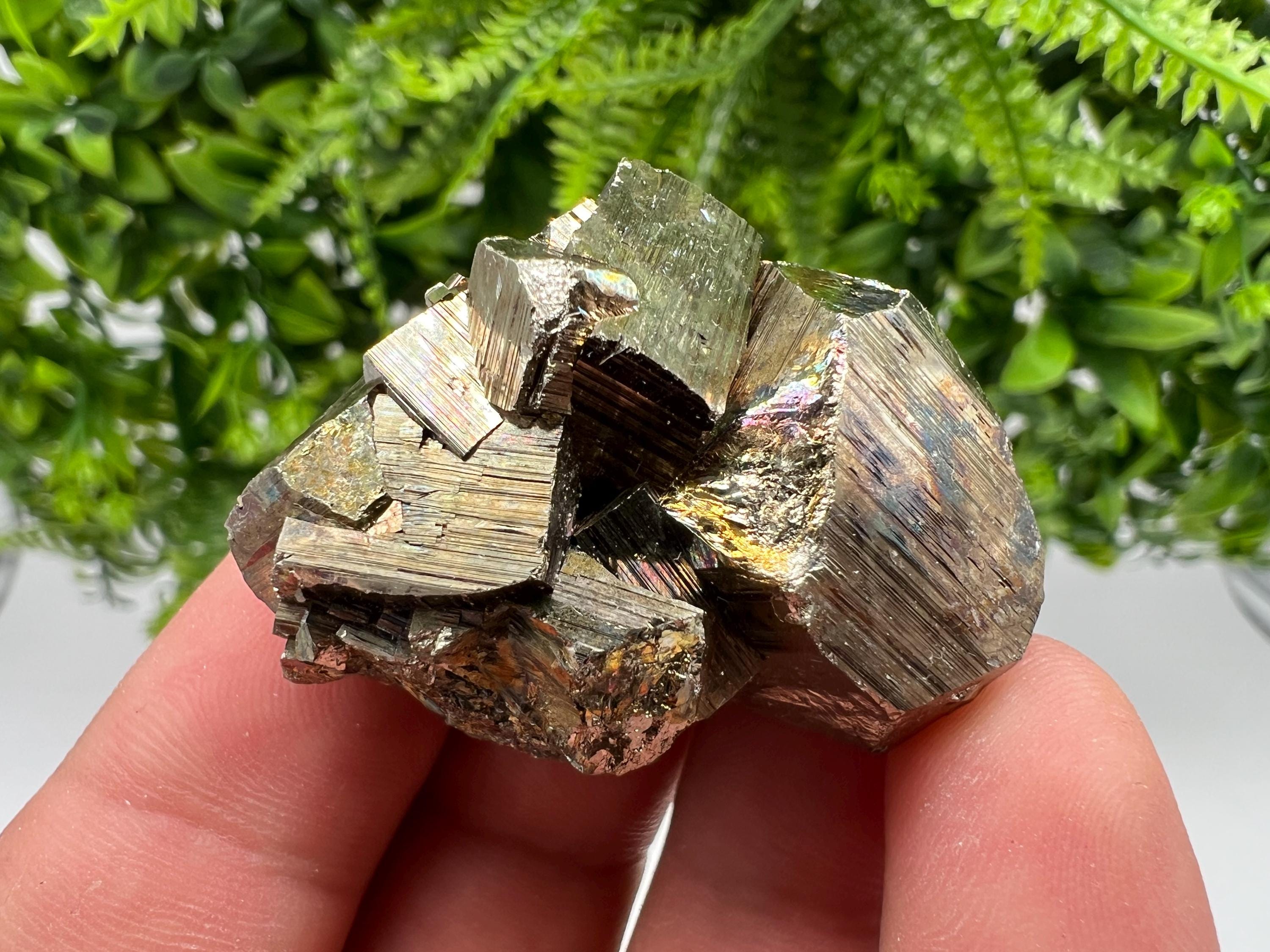 Wonderful Red Pyrite,Hematite,Rainbow Pyrite cluster,from Borieva mine,Bulgaria,natural minerals collection crystal,home decor stone,pyrite