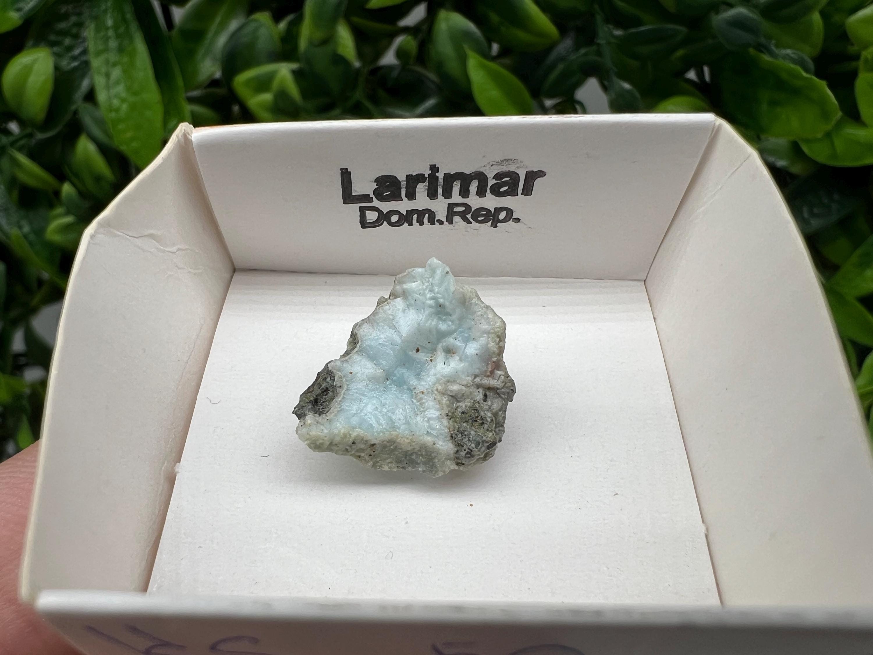 Rare Raw Larimar Crystal Mineral Specimen, Dominican Republic