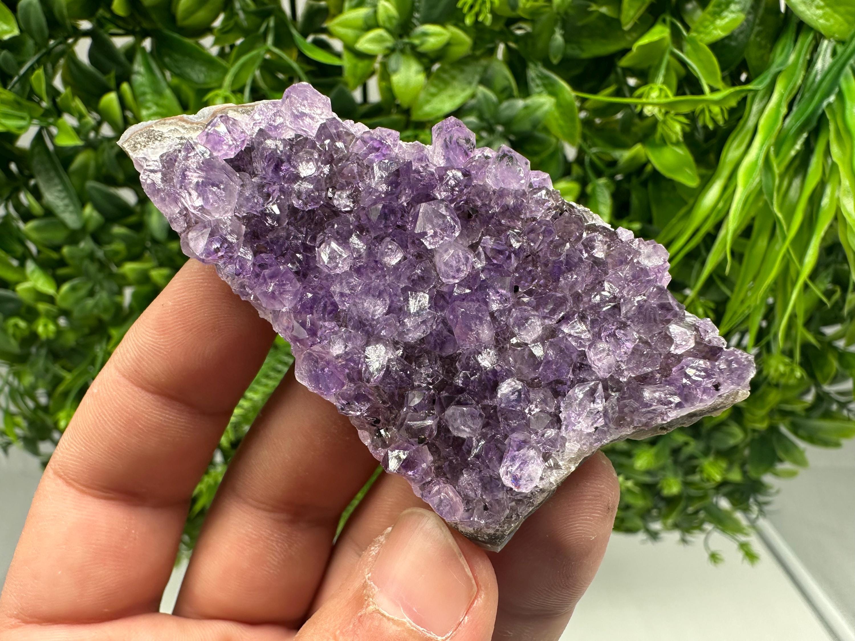 Uruguay Amethyst Cluster, Purple Quartz Crystal, Home Decor