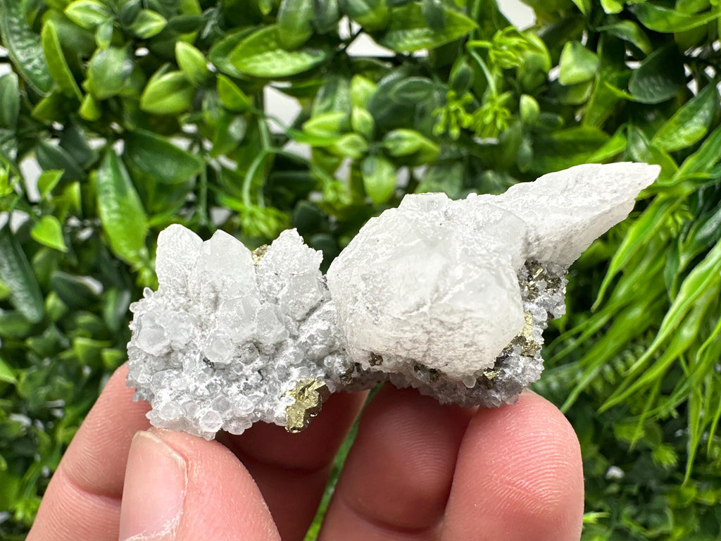 Chalcopyrite on Quartz, Bulgaria Mineral Specimen, Home Decor Stone