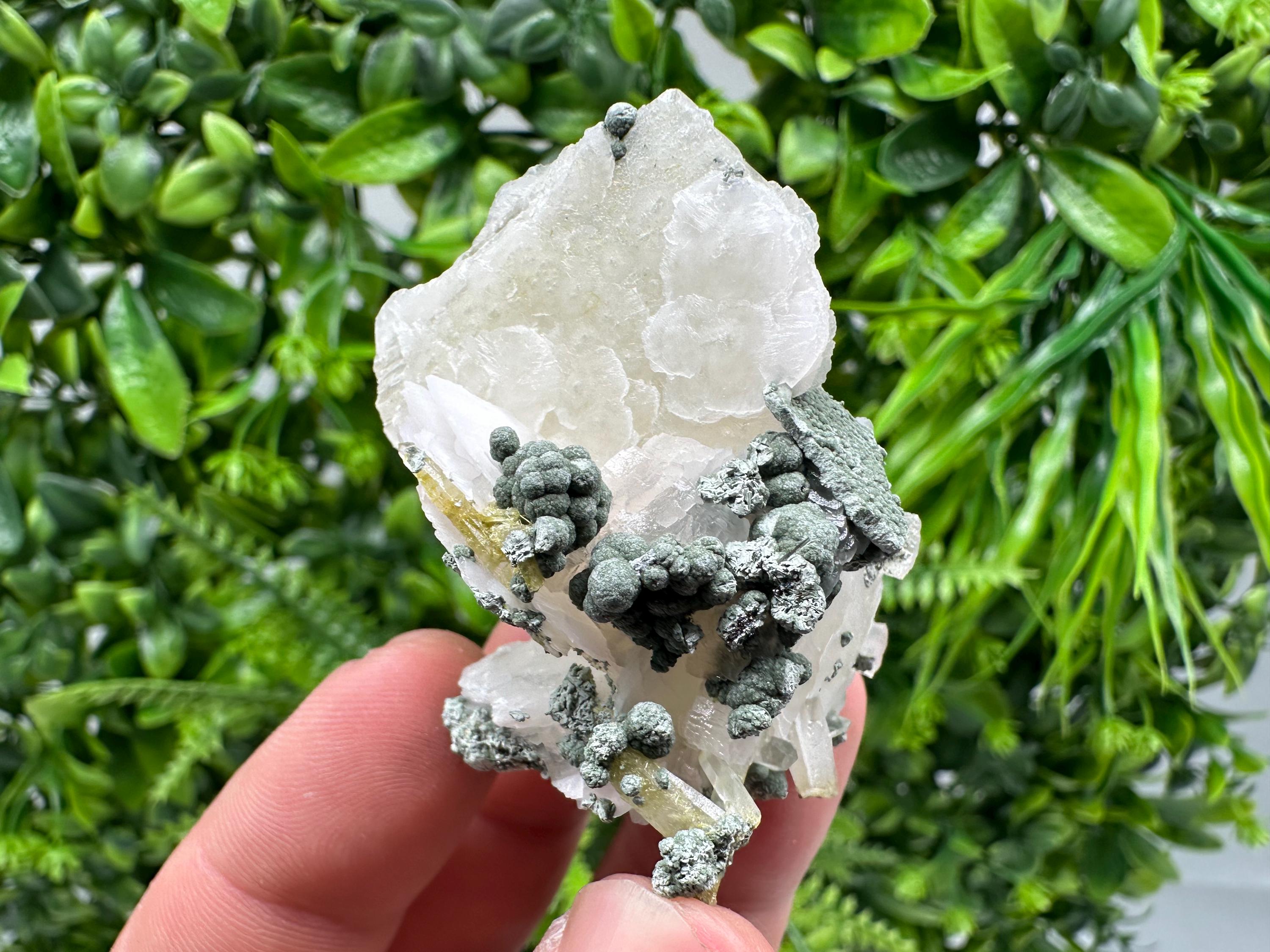 UV Reactive Mangano Calcite Cluster, Bulgaria Crystal Decor