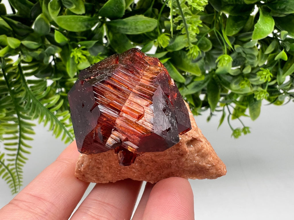 Orange-Brown Arcanite Mineral Specimen, Santa Ana Tin Mine