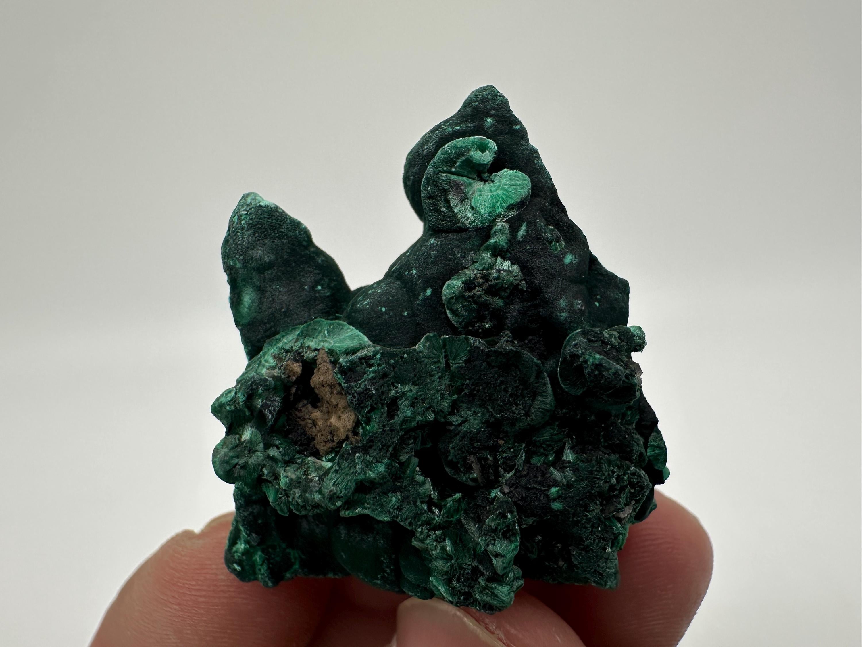 Green Malachite Crystal Specimen from Congo