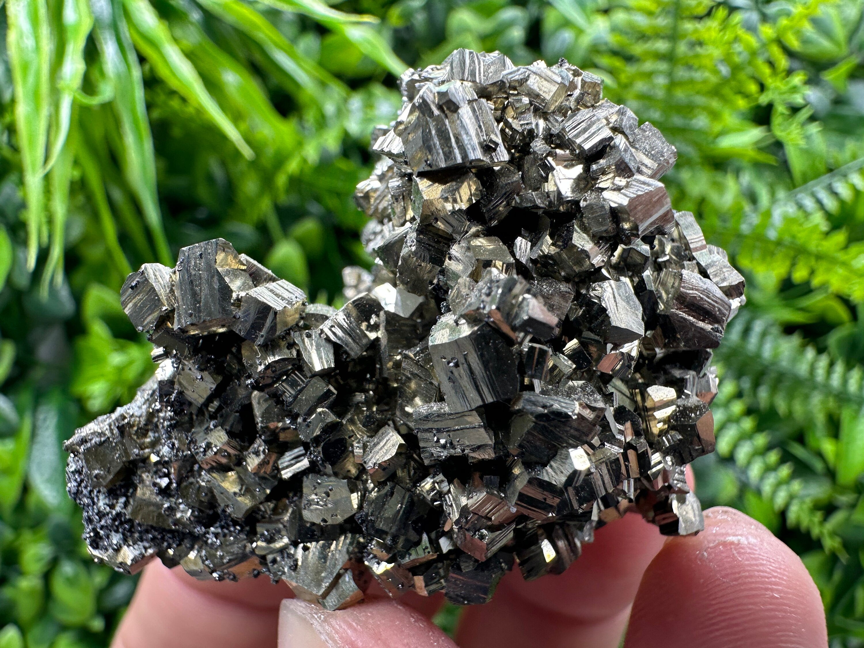 Natural Pyrite Crystal Cluster, September Mine Bulgaria