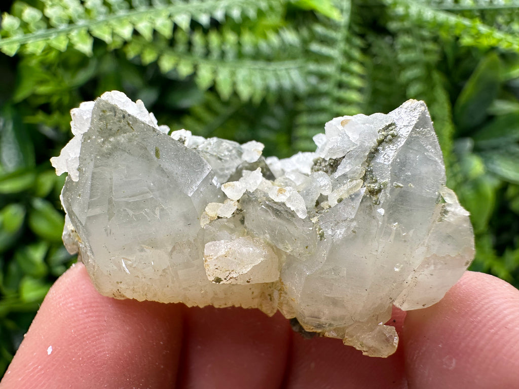 Transparent Quartz with Calcite, Djurcovo Laki Bulgaria Mineral Specimen