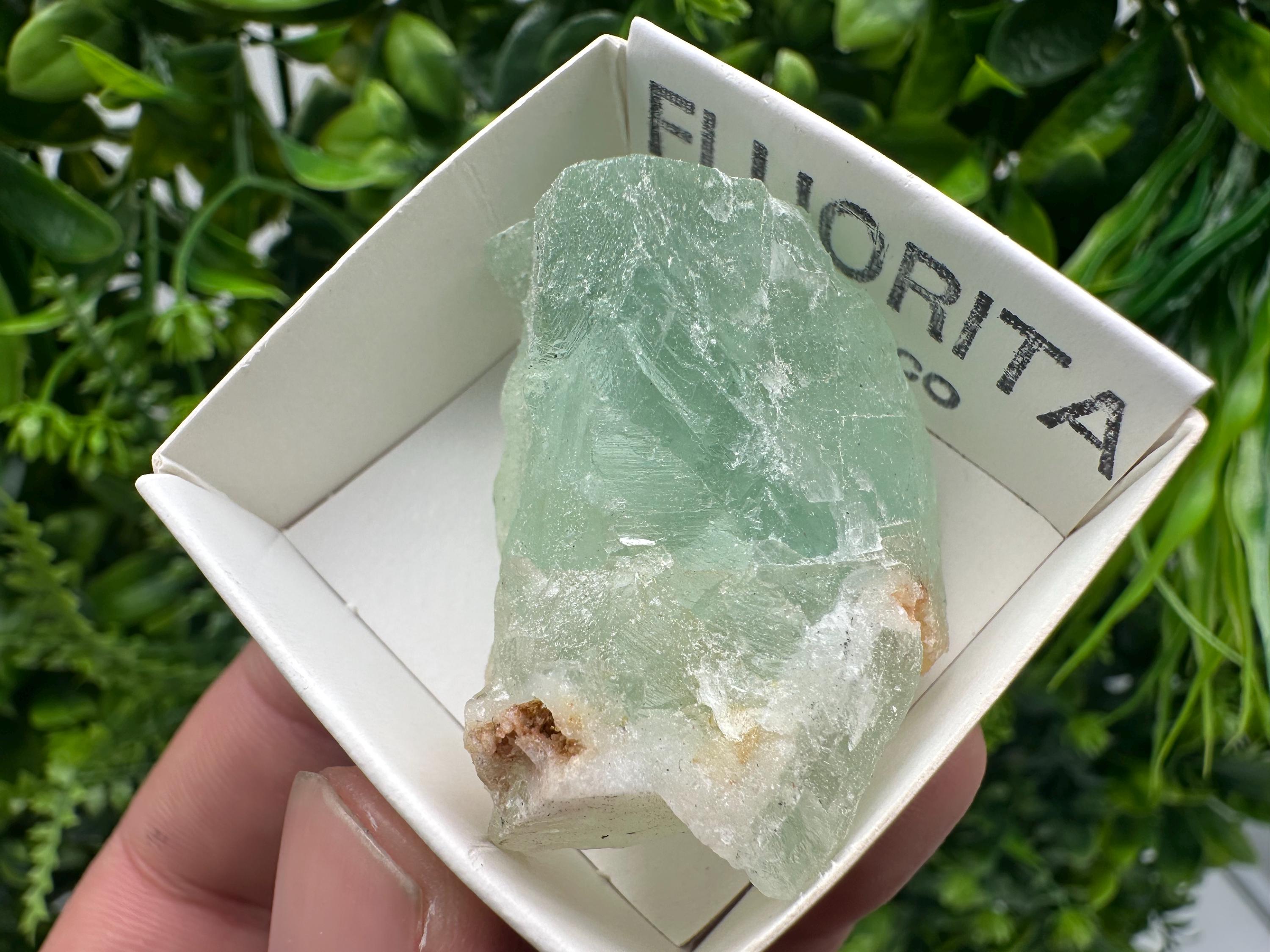 Rare Rainbow Fluorite Cube: Raw Mexican Crystal, Meditation Stone