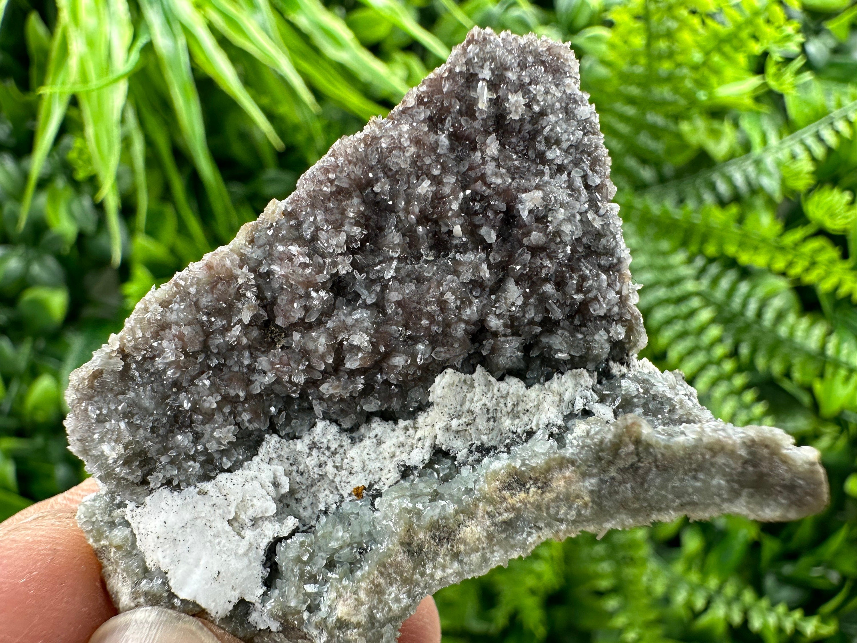 Quartz with Hematite and Chlorite Inclusions, Natural Mineral Specimen
