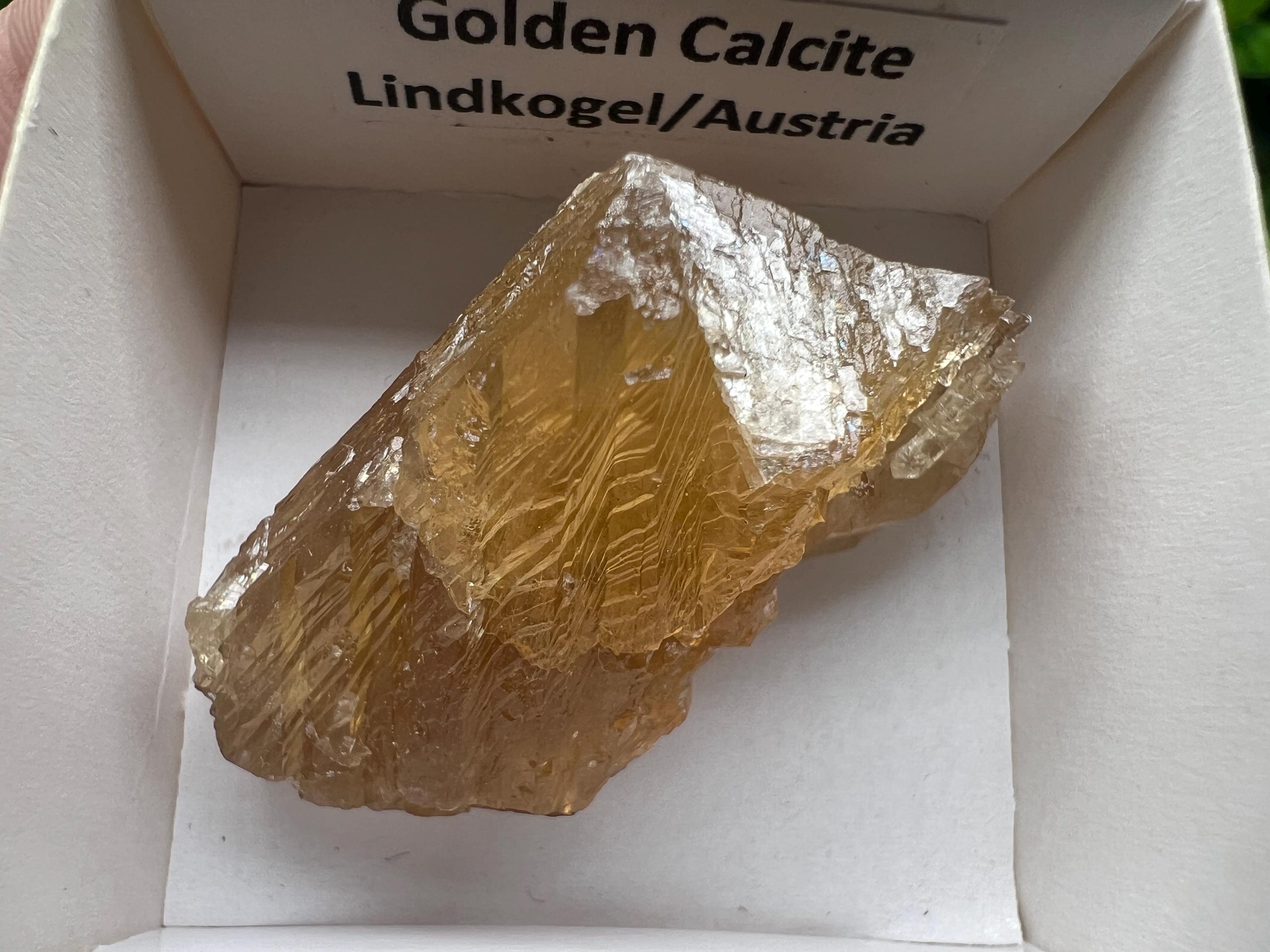 Raw Honey Calcite Stone: Golden Yellow Crystal (4/2.5 cm