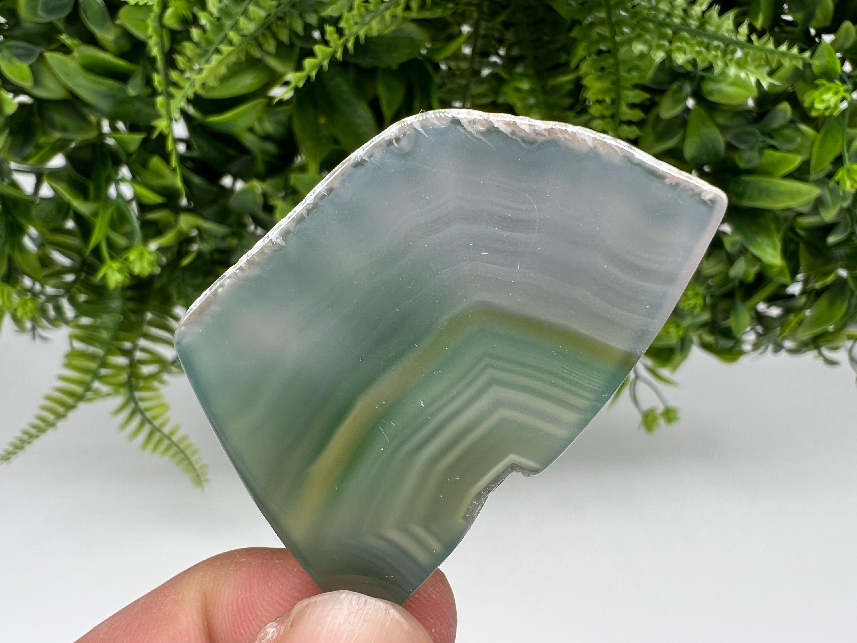 Small Agate Slice: Polished Spiritual Healing Crystal Coaster