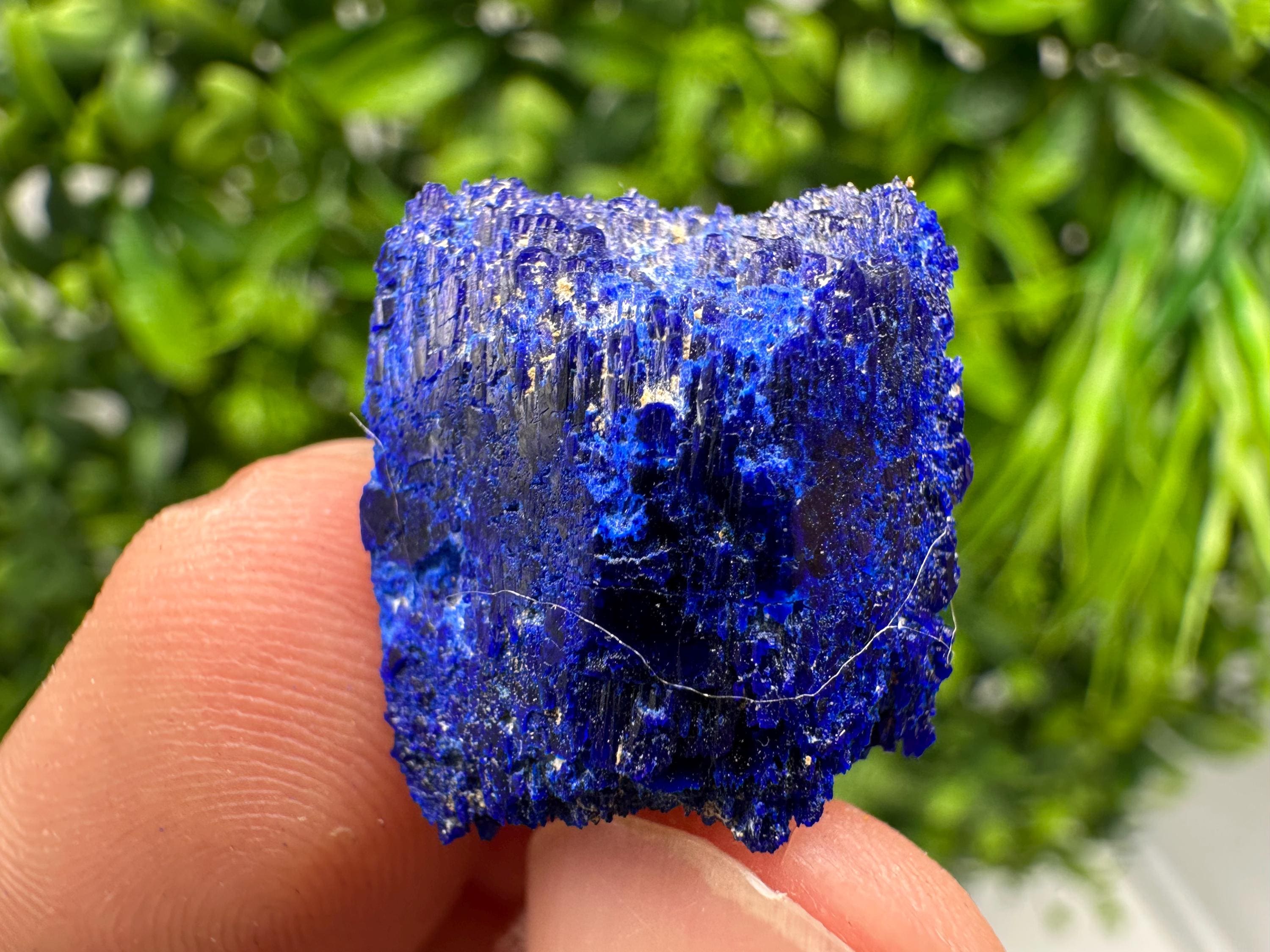 Crystallized Azurite-Kerrouchen,Morocco-Blue Azurite Specimen-High Quality Blue Azurite-Azurite Mineral Specimen, gemmy,lustrous of Azurite