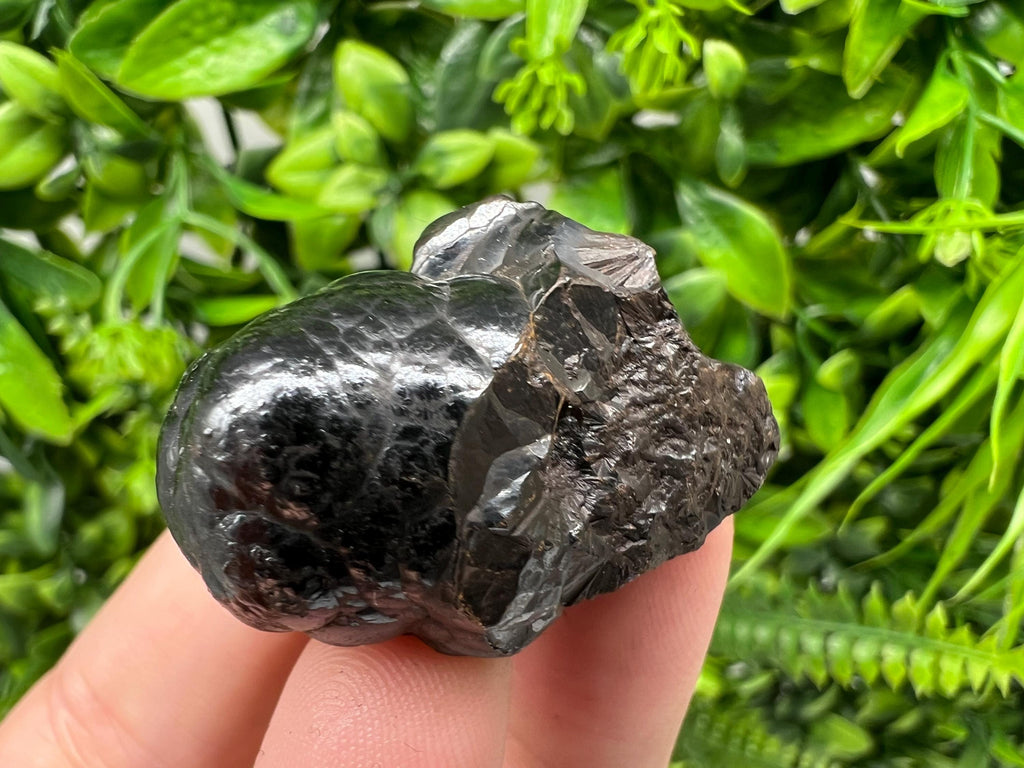 Botryoidal Black Hematite Specimen: Moroccan Crystal, Reiki Chakra