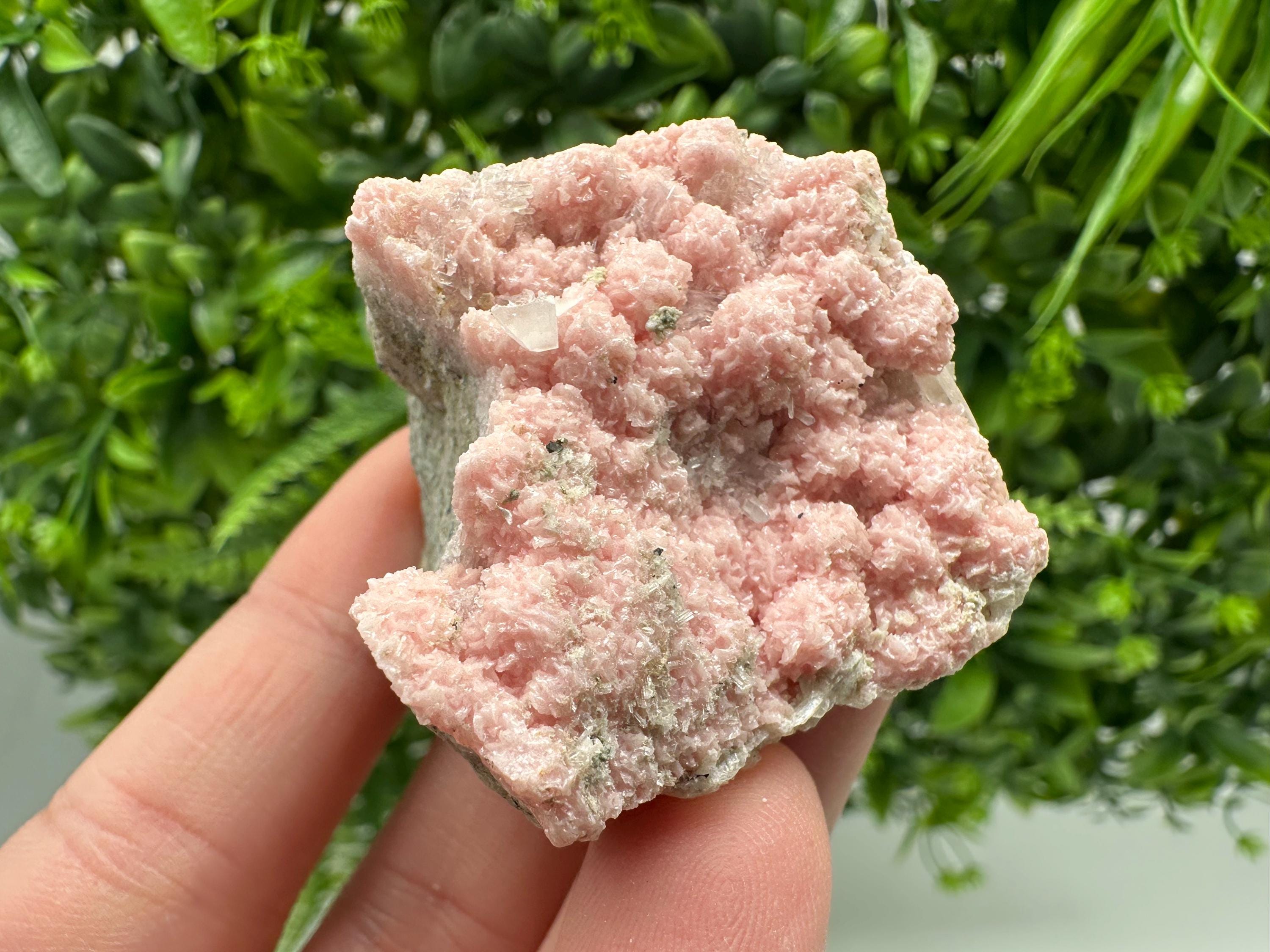 Pink Rhodochrosite Crystal: Starnica Mine, Bulgaria, Home Decor