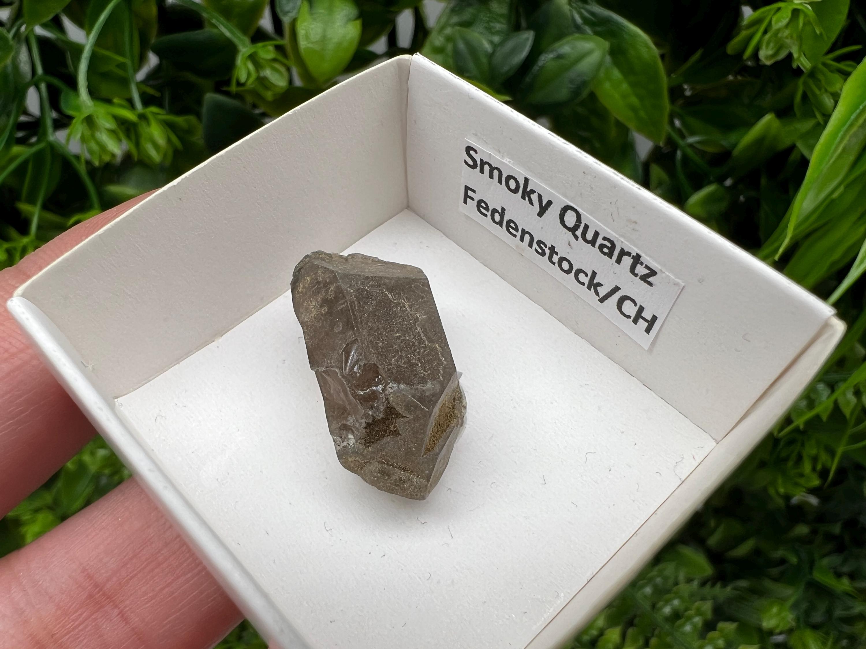 Rare Smoky Quartz Point, Fedenstock Switzerland Mineral Specimen (25MM)