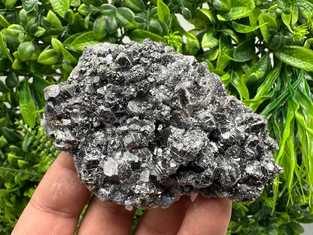 Sphalerite on Green Quartz, Borieva Mine Mineral Specimen