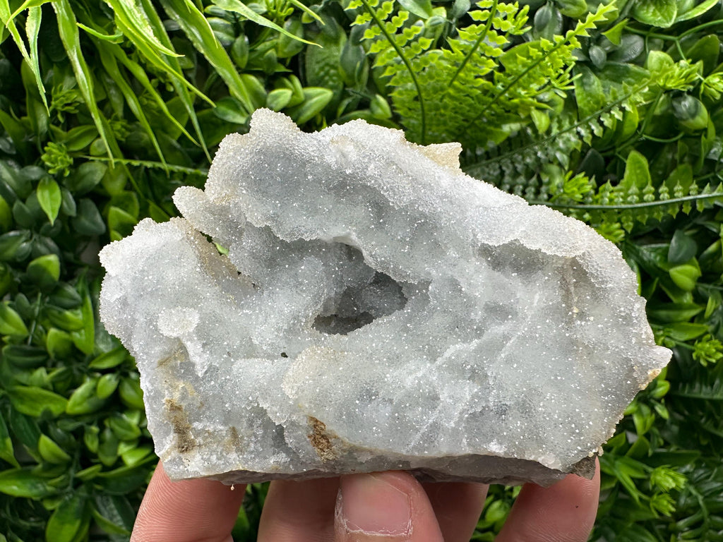 Chlorite Chalcedony Quartz Cluster, Natural Crystal Mineral Specimen