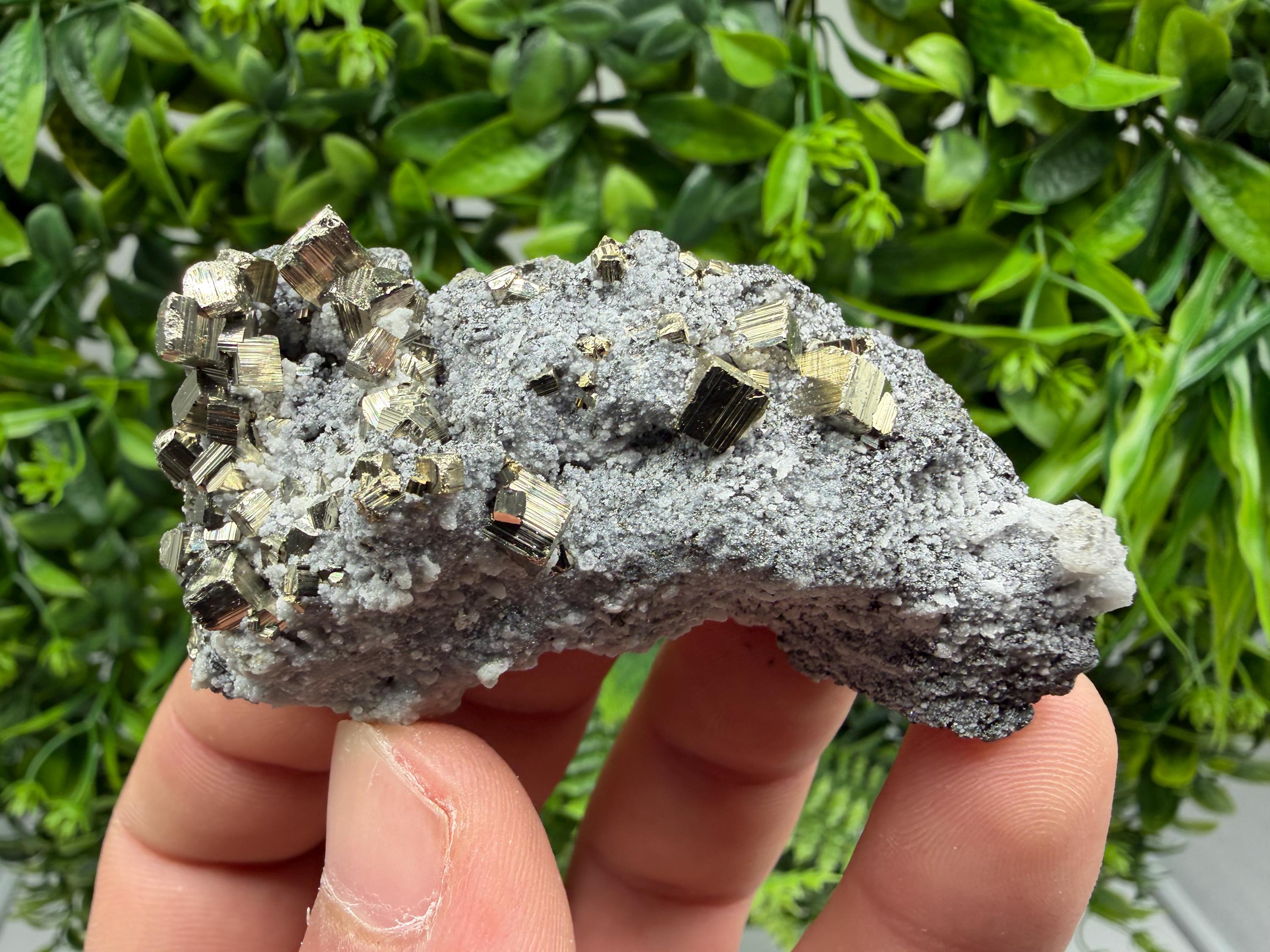 Pyrite Sphalerite Quartz  Mineral Specimen, Krushev dol Mine