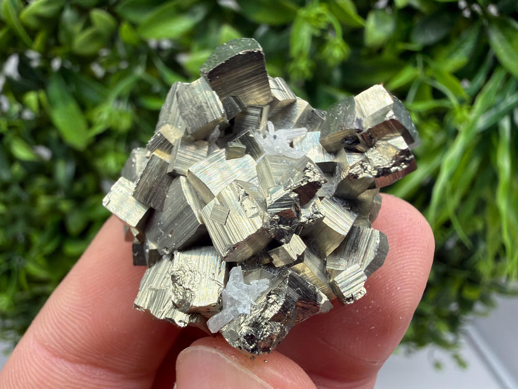 Rare Floating Pyrite Cluster, Fool’s Gold Crystal Decor