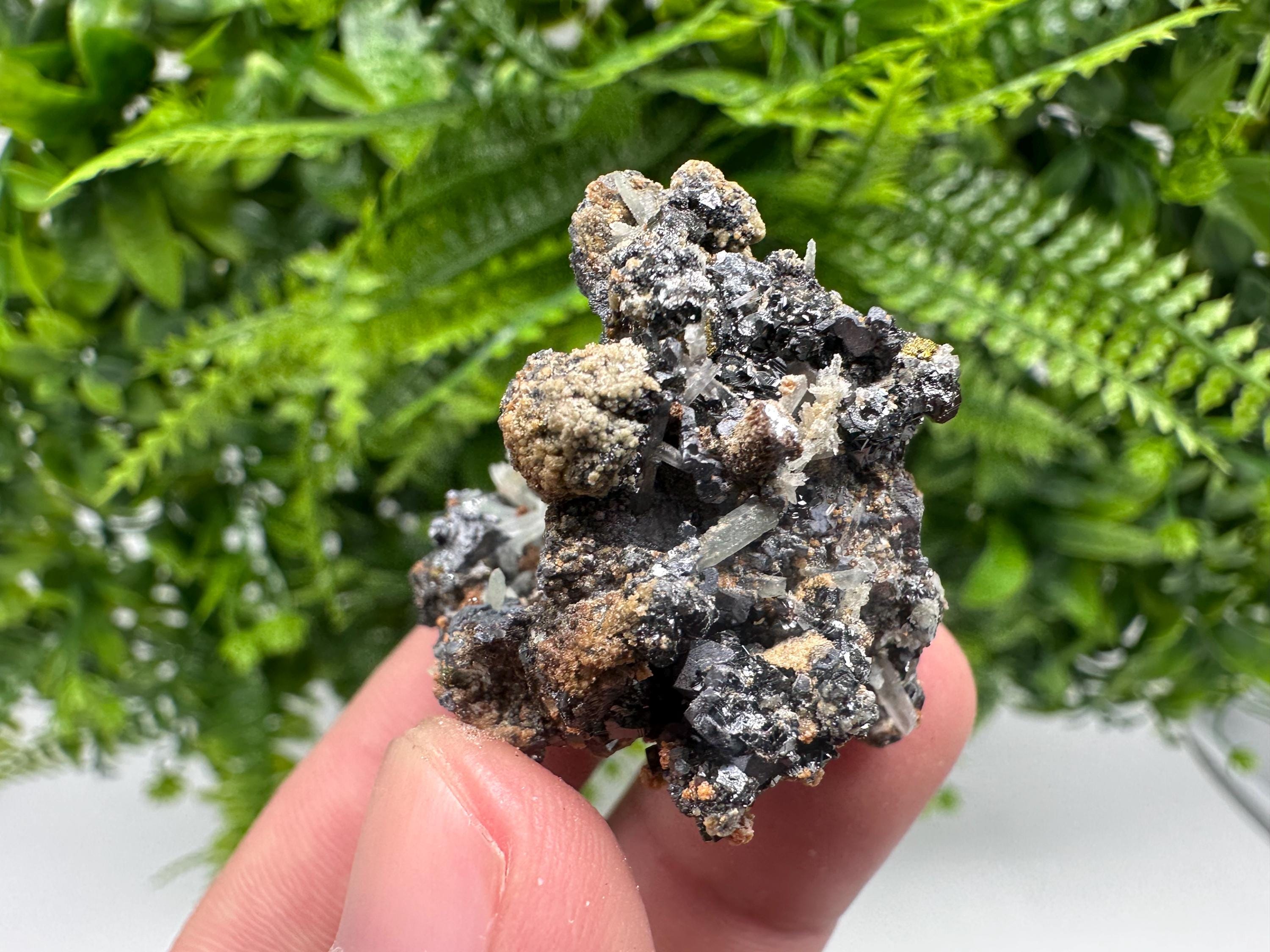 Galena Sphalerite Quartz Calcite Mineral Specimen, Madan Bulgaria