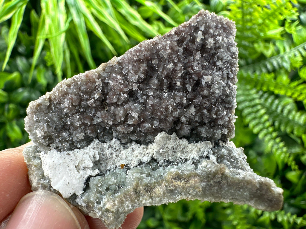Quartz with Hematite and Chlorite Inclusions, Natural Mineral Specimen