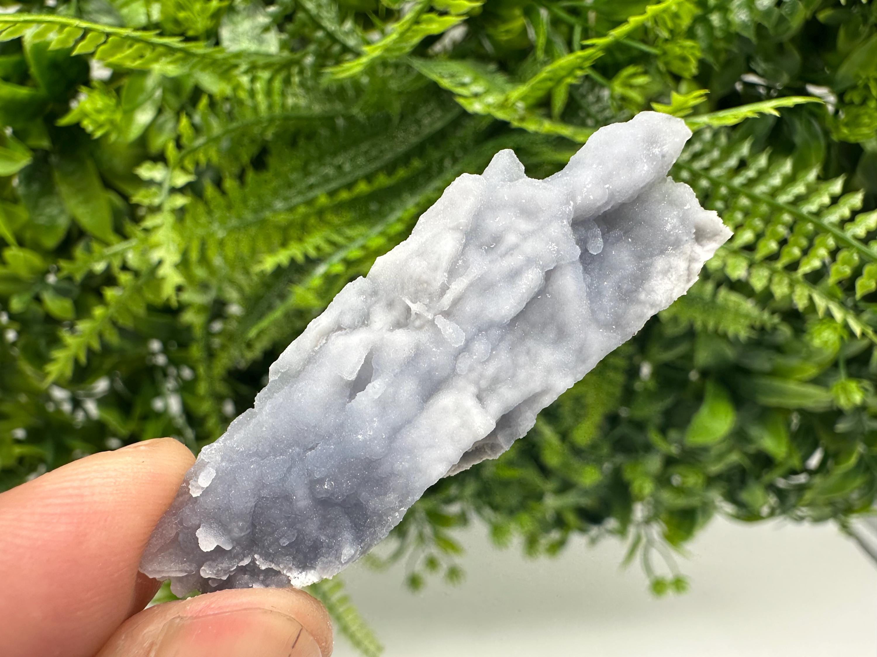 Light Blue Chalcedony Specimen: Natural Bulgaria Mineral Decor