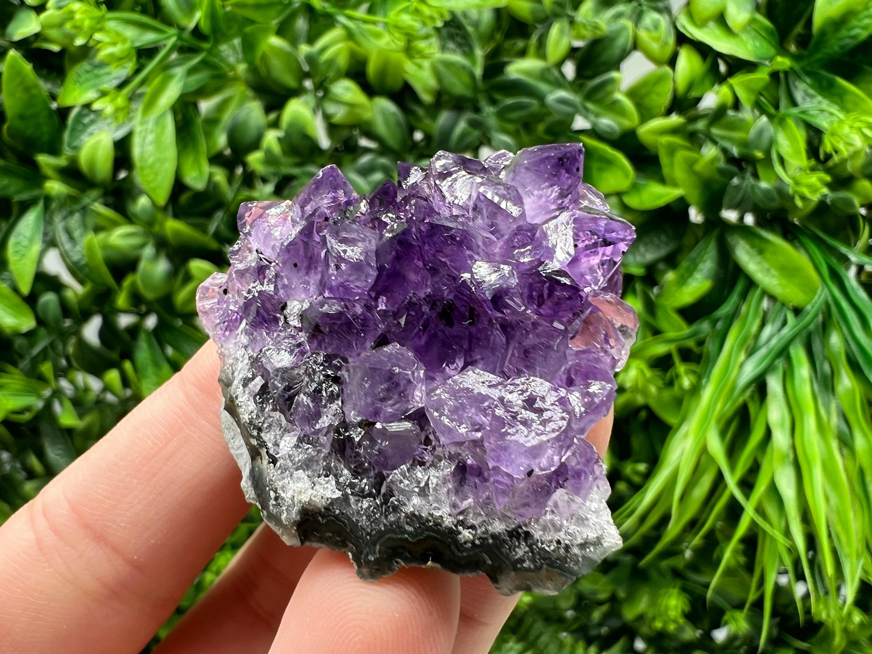 Uruguay Amethyst Crystal: Purple Quartz Home Decor, Energy Stone