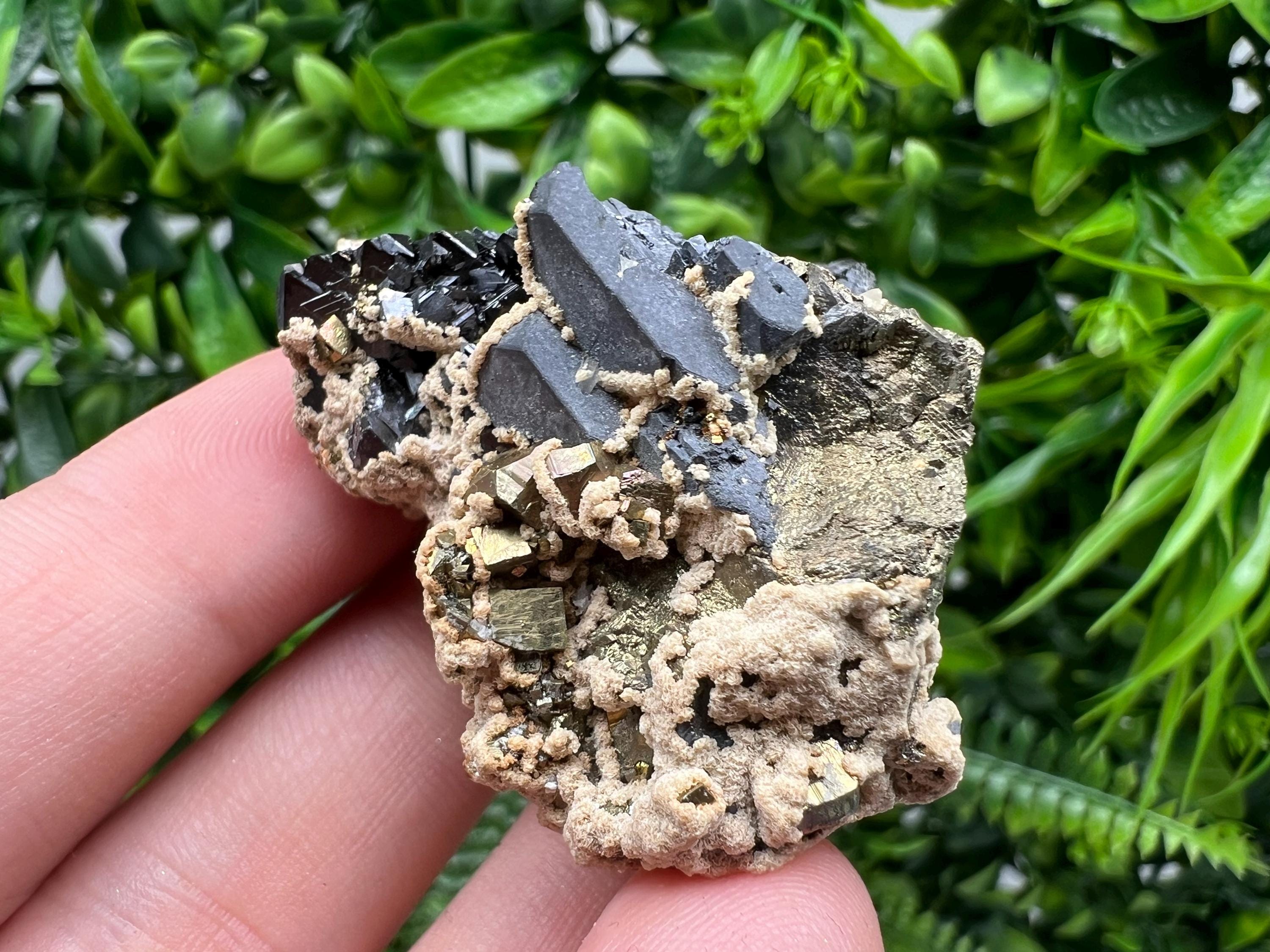 Galena Chalcopyrite Siderite Mineral Specimen: Madan Bulgaria Crystal