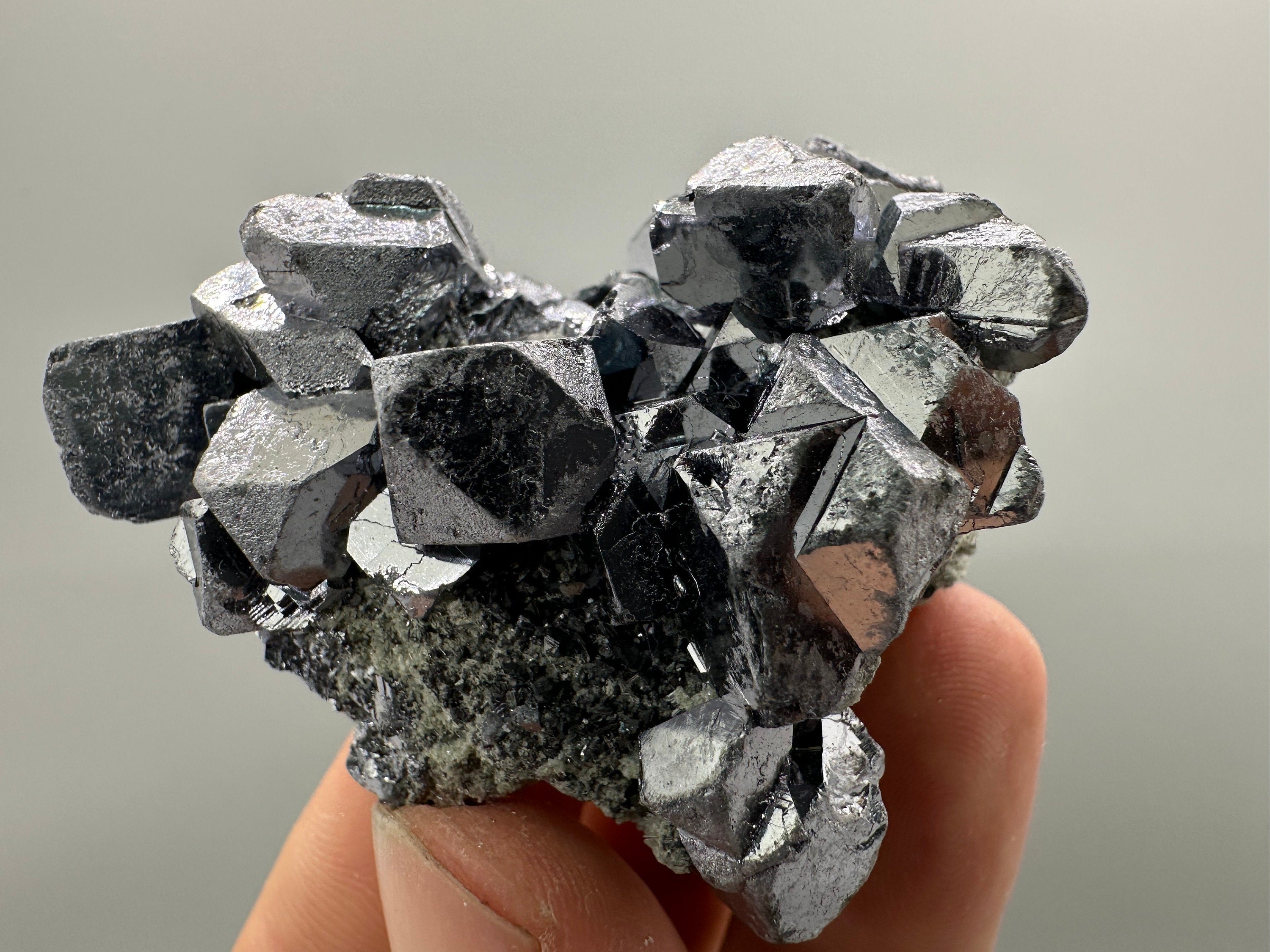 Shiny Galena Cluster: Natural Mineral Specimen, Borieva Bulgaria