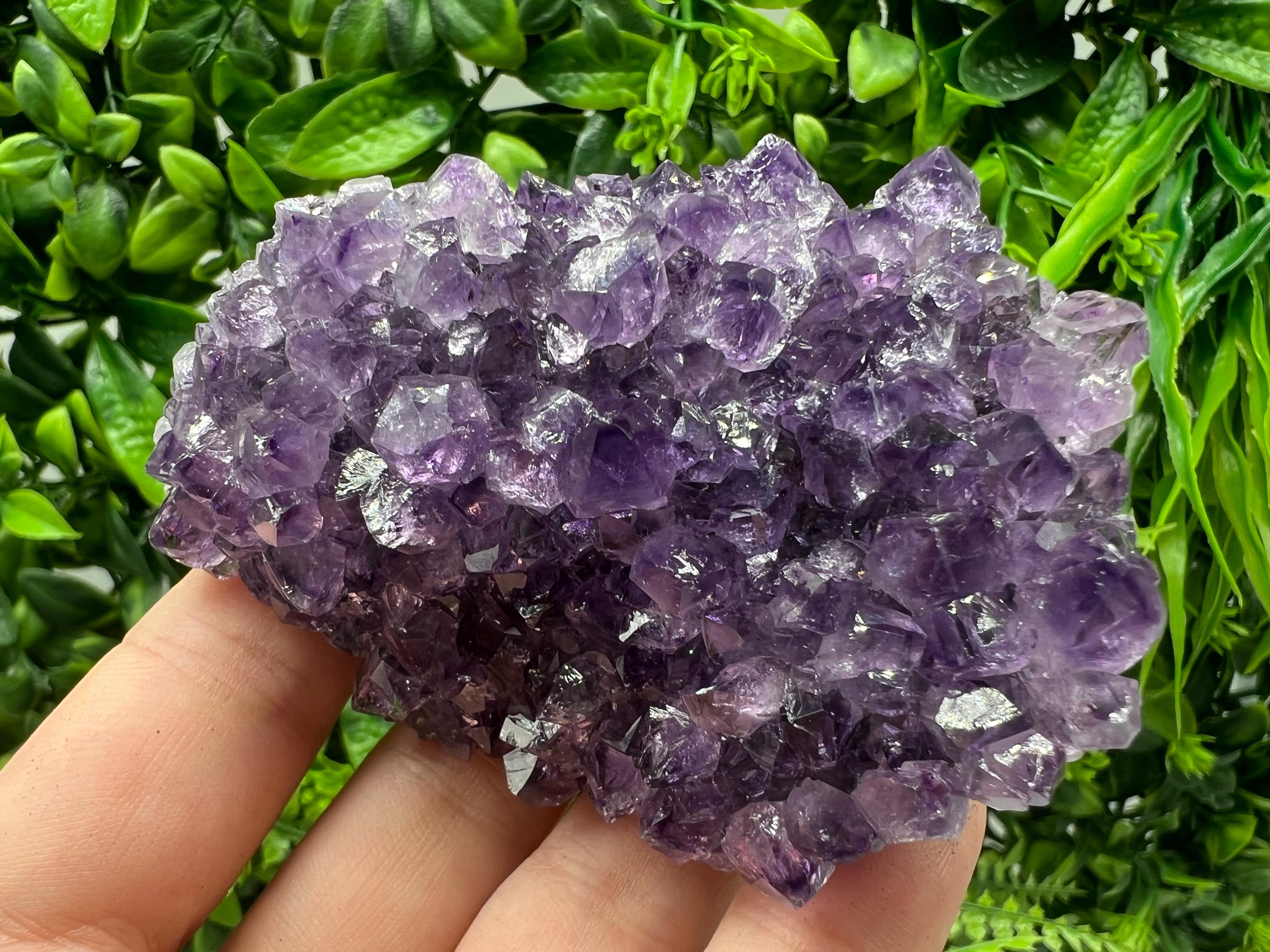 Purple Amethyst Crystal from Uruguay: Natural Energy Decor