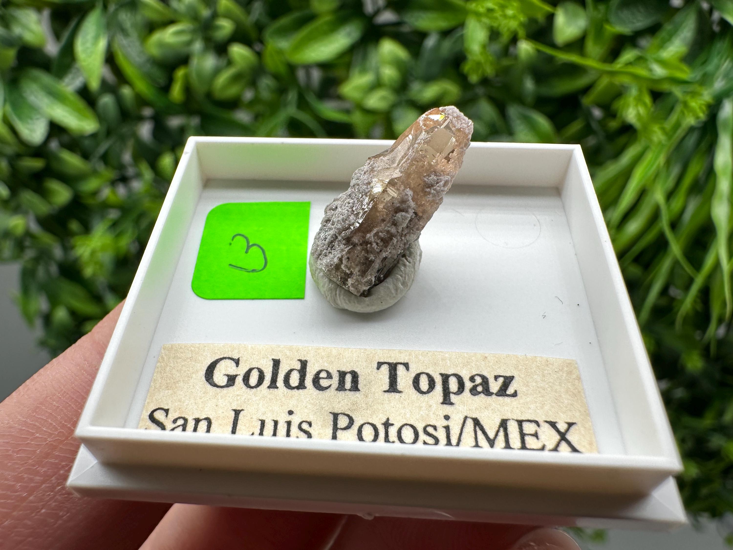 Golden Topaz Crystal, Mineral Specimen from Mexico
