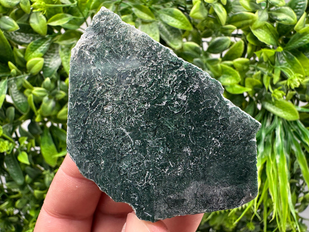 Polished Moss Agate Slab: Crystal Slice (7/5 cm, 103 grams)