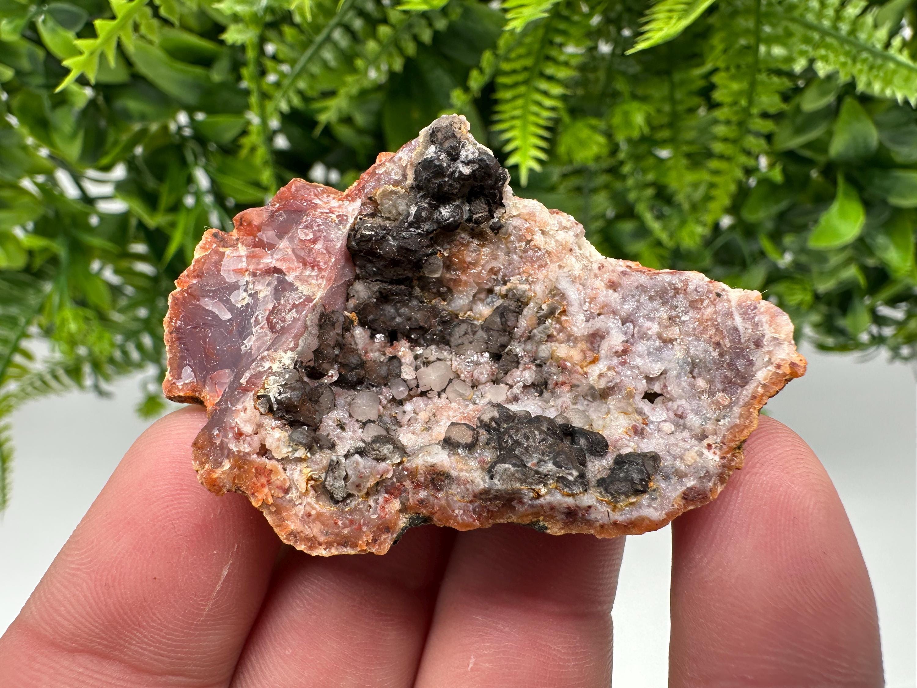 Moroccan Red Chalcedony Crystal Specimen: Rare Mineral Gift