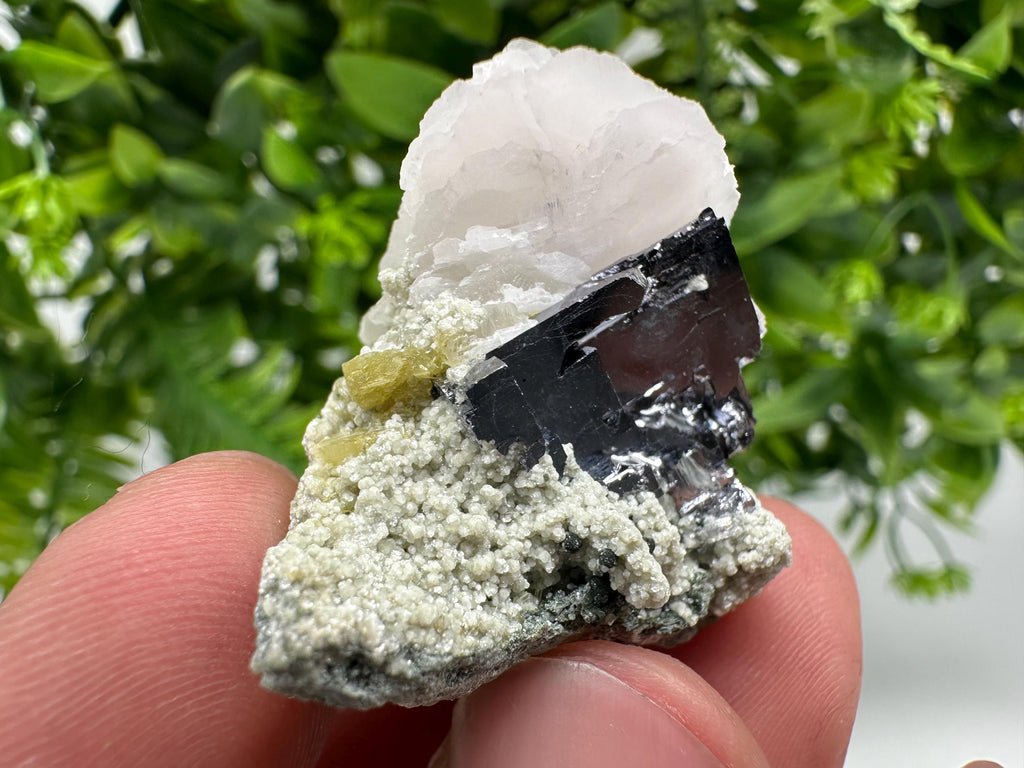 Galena, Calcite, Quartz, and Chlorite Specimen: Borieva Mine Mineral Collection