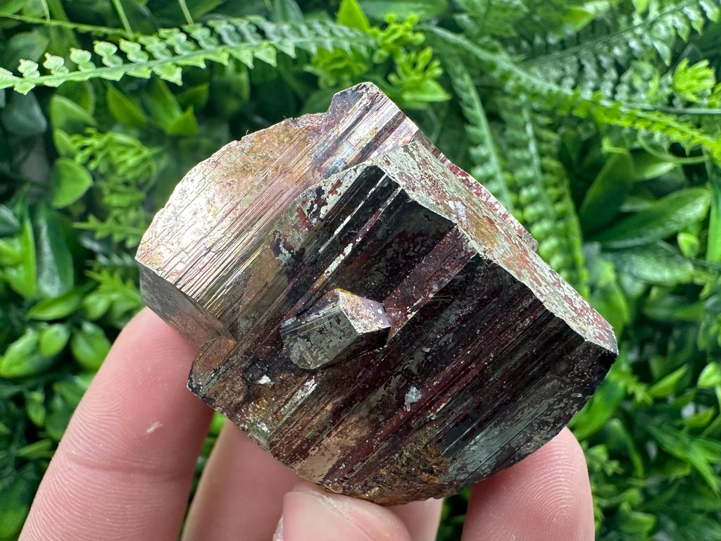 Pyrite with Hematite Mineral Specimen: Bulgaria Crystal Decor (5.5cm)