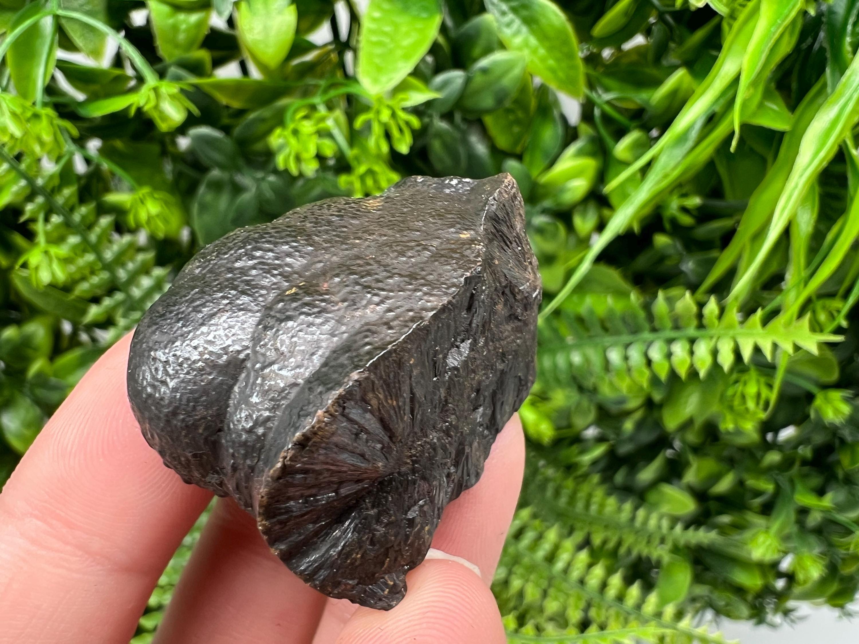 Botryoidal Black Hematite Specimen: Moroccan Crystal, Chakra Reiki