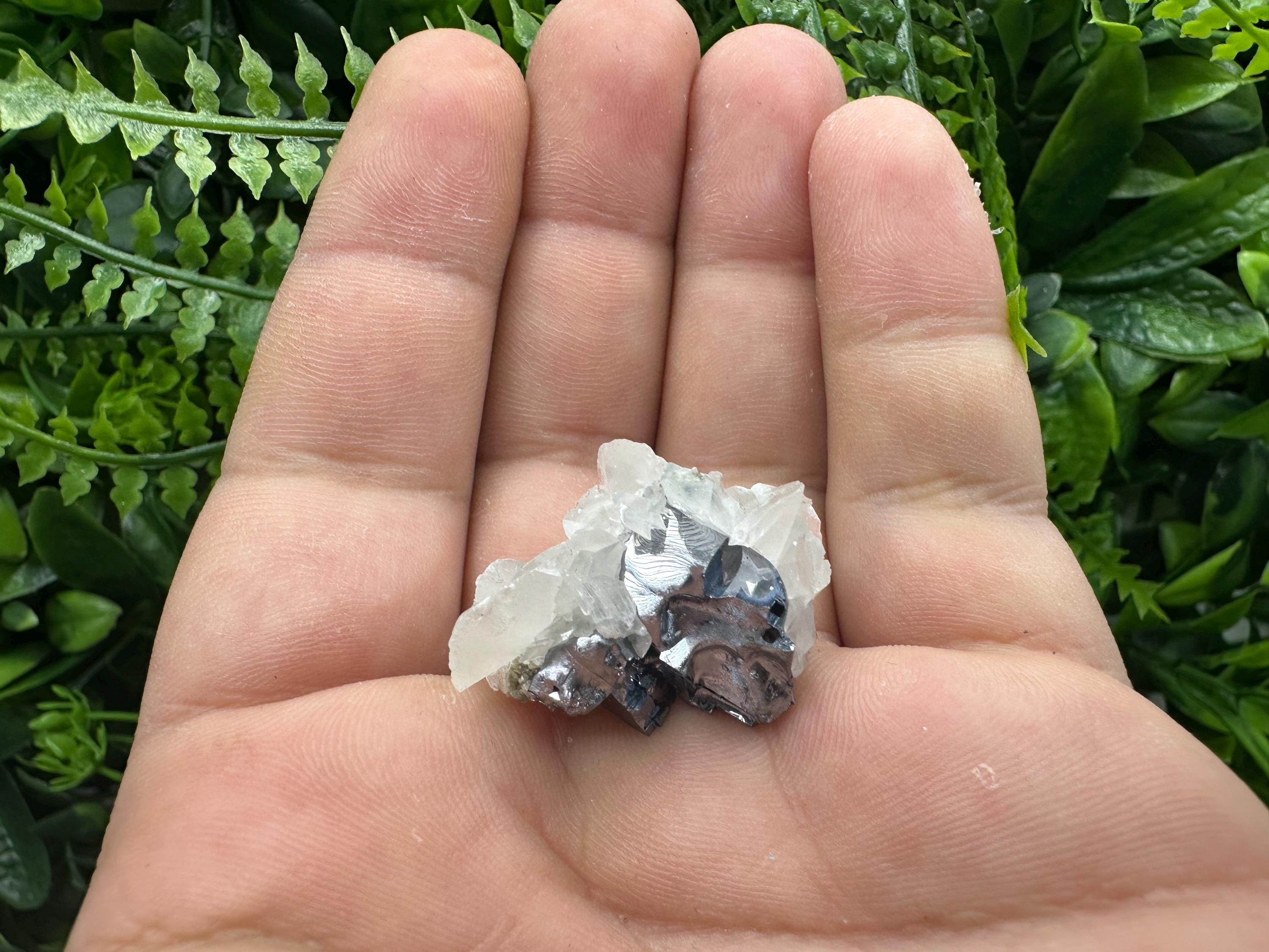 Quartz Galena Calcite Specimen: Borieva Mine, Bulgaria