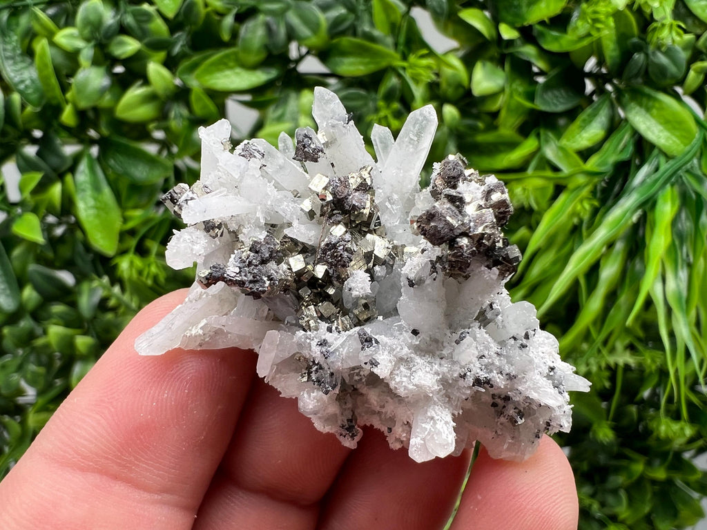 Stunning Pyrite on Quartz,Calcite from Borieva mine,Madan,Bulgaria,natural,collectible mineral specimen,home decor stone,collection crystal