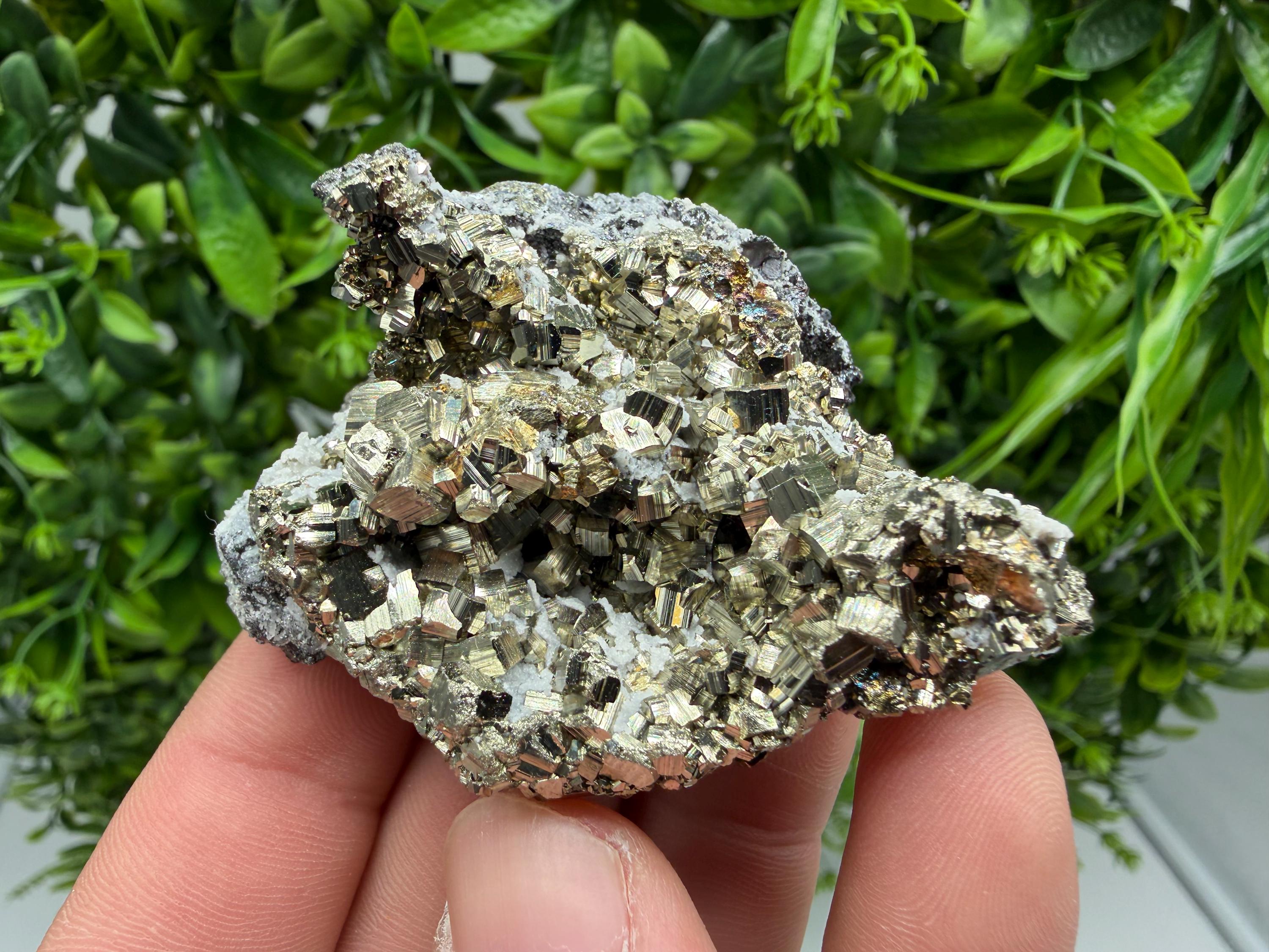 Pyrite Sphalerite Quartz  Mineral Specimen, Krushev dol Mine