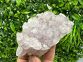 Natural Calcite on Quartz with Amethyst and Chlorite, Rare Mineral Specimen