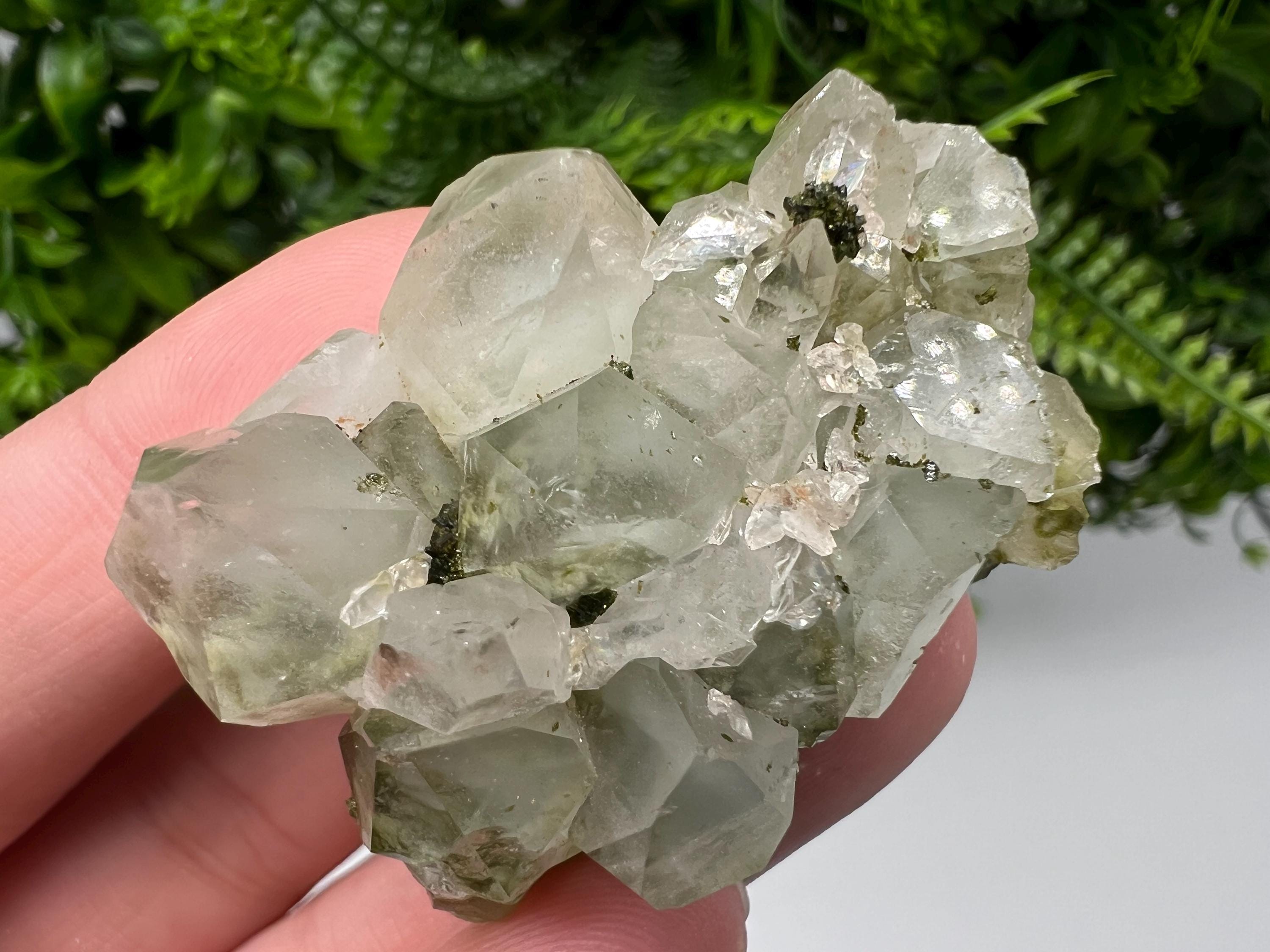 Stunning,Epidote with Quartz from Hakkari Turkey,Rainbow EPIDOTE,Mineral,Collection,Collection’s,GIFT,Epidote Crystal,Epidote from Turkey