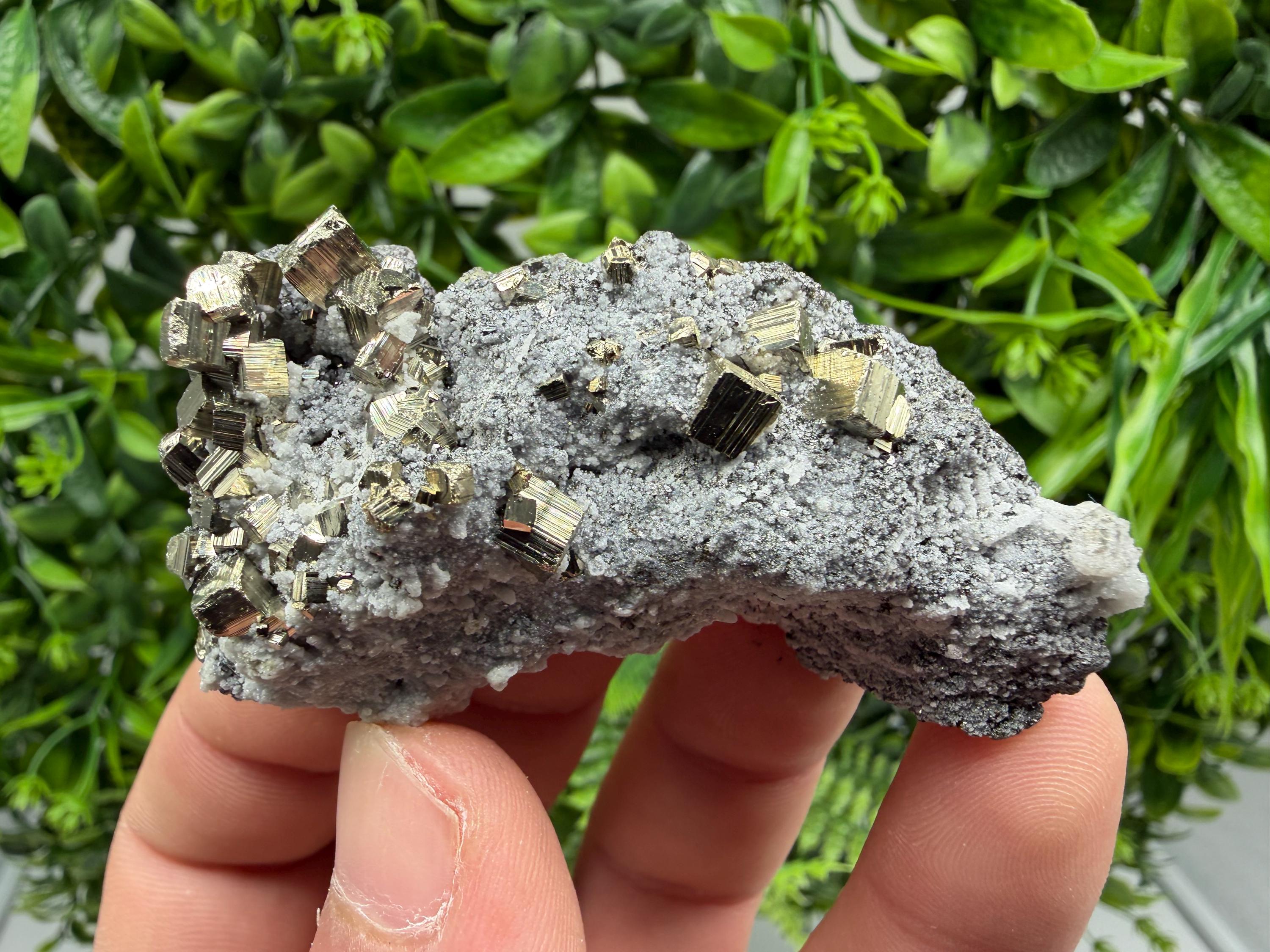 Pyrite Sphalerite Quartz  Mineral Specimen, Krushev dol Mine