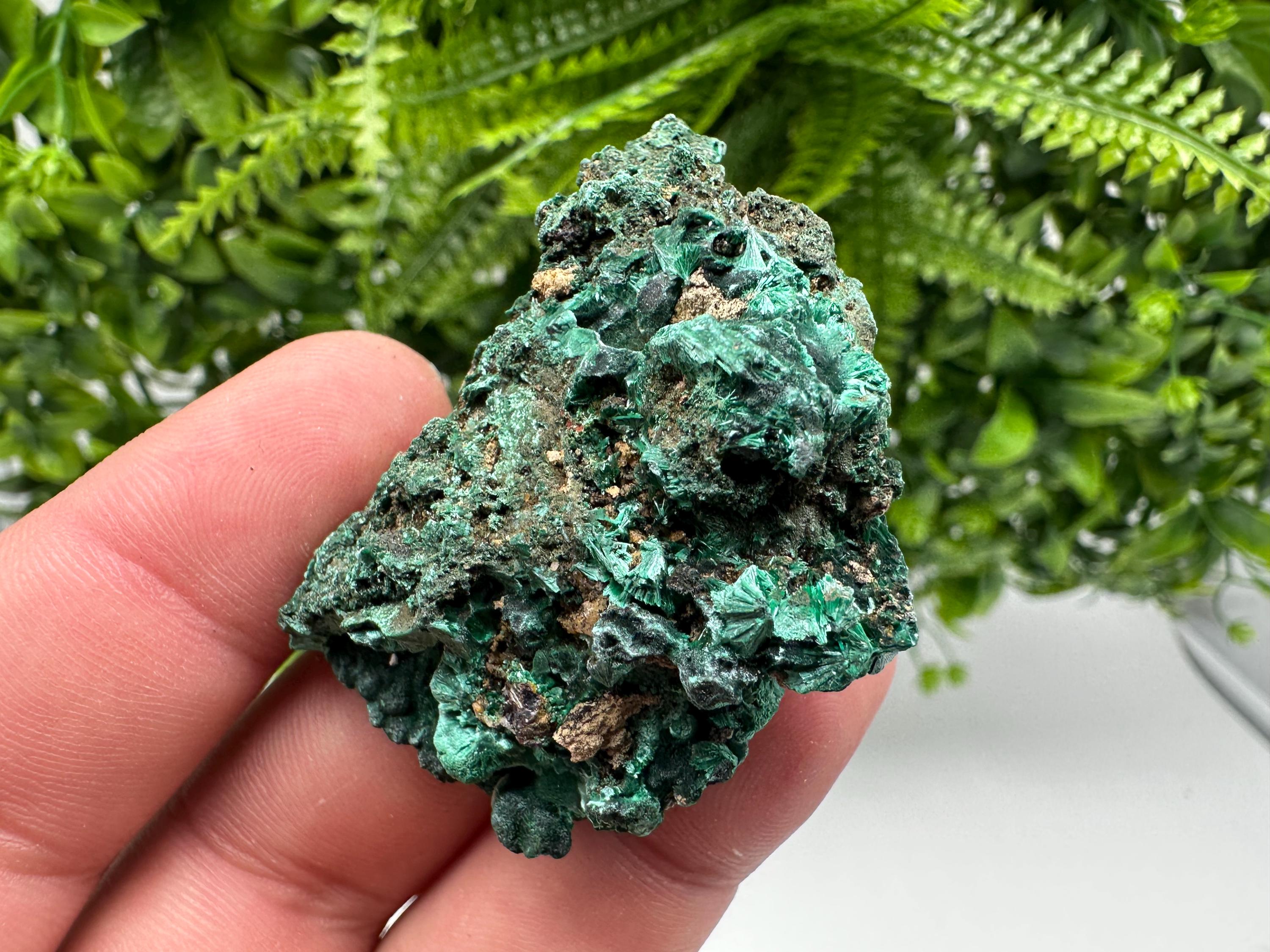 Green Polished Malachite Crystal, Congo Mineral Specimen