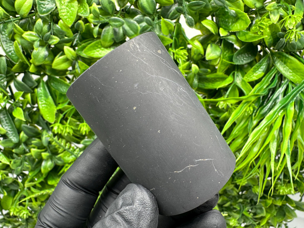 Shungite Cup (60mm): Unpolished Stone, Healing Chakra