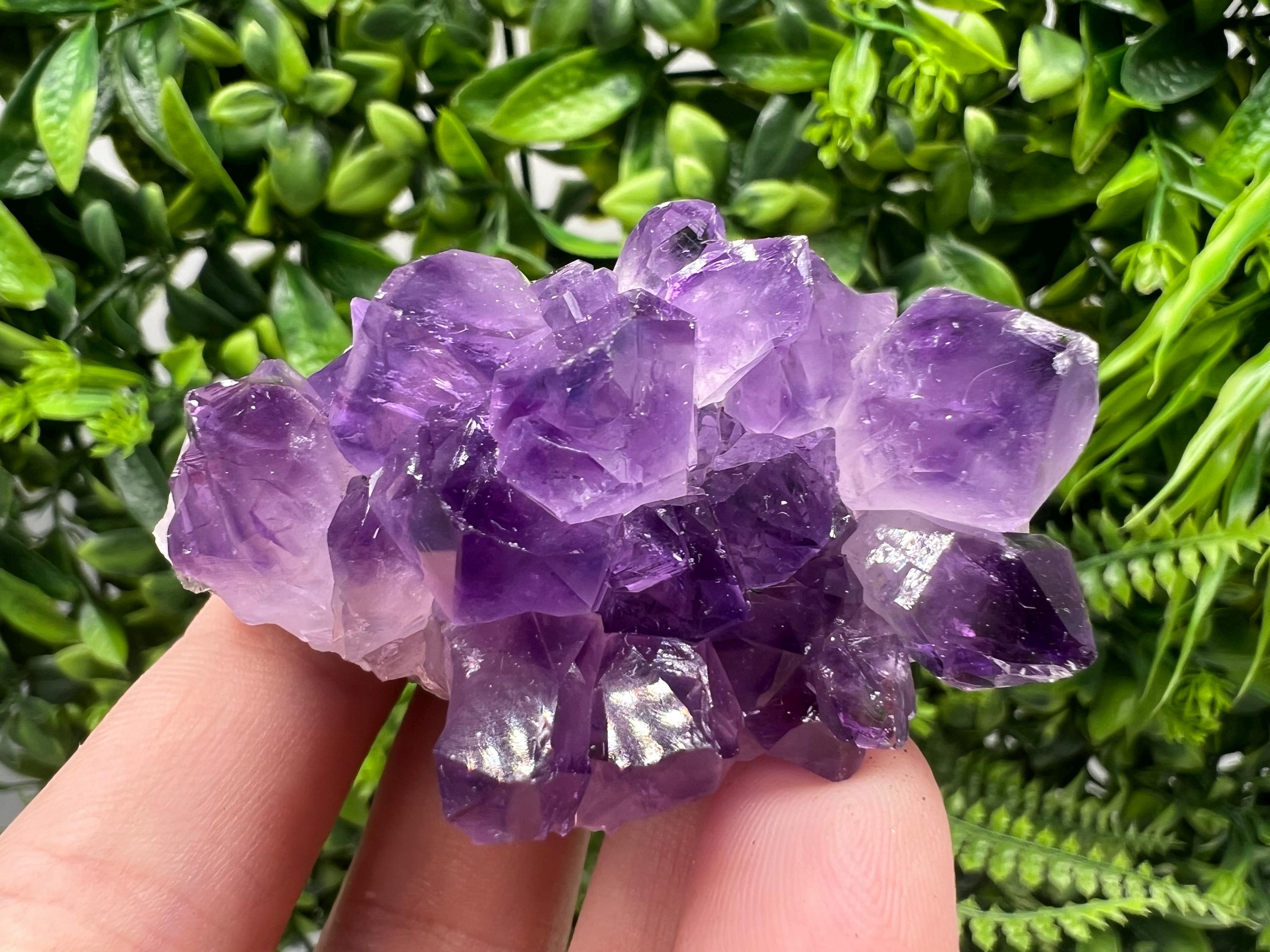 Uruguay Amethyst Cluster, Purple Quartz Crystal, Home Decor
