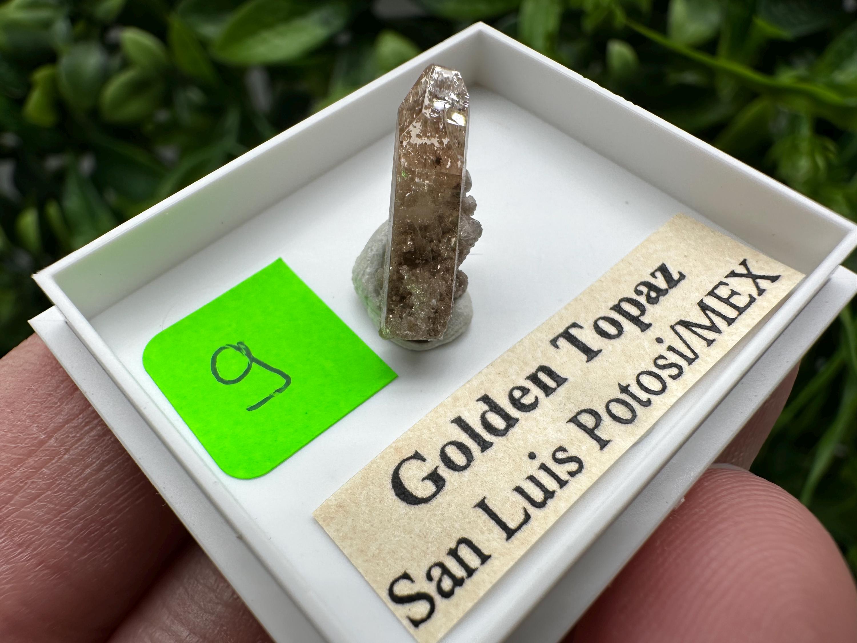 Golden Topaz Crystal, Mineral Specimen from Mexico