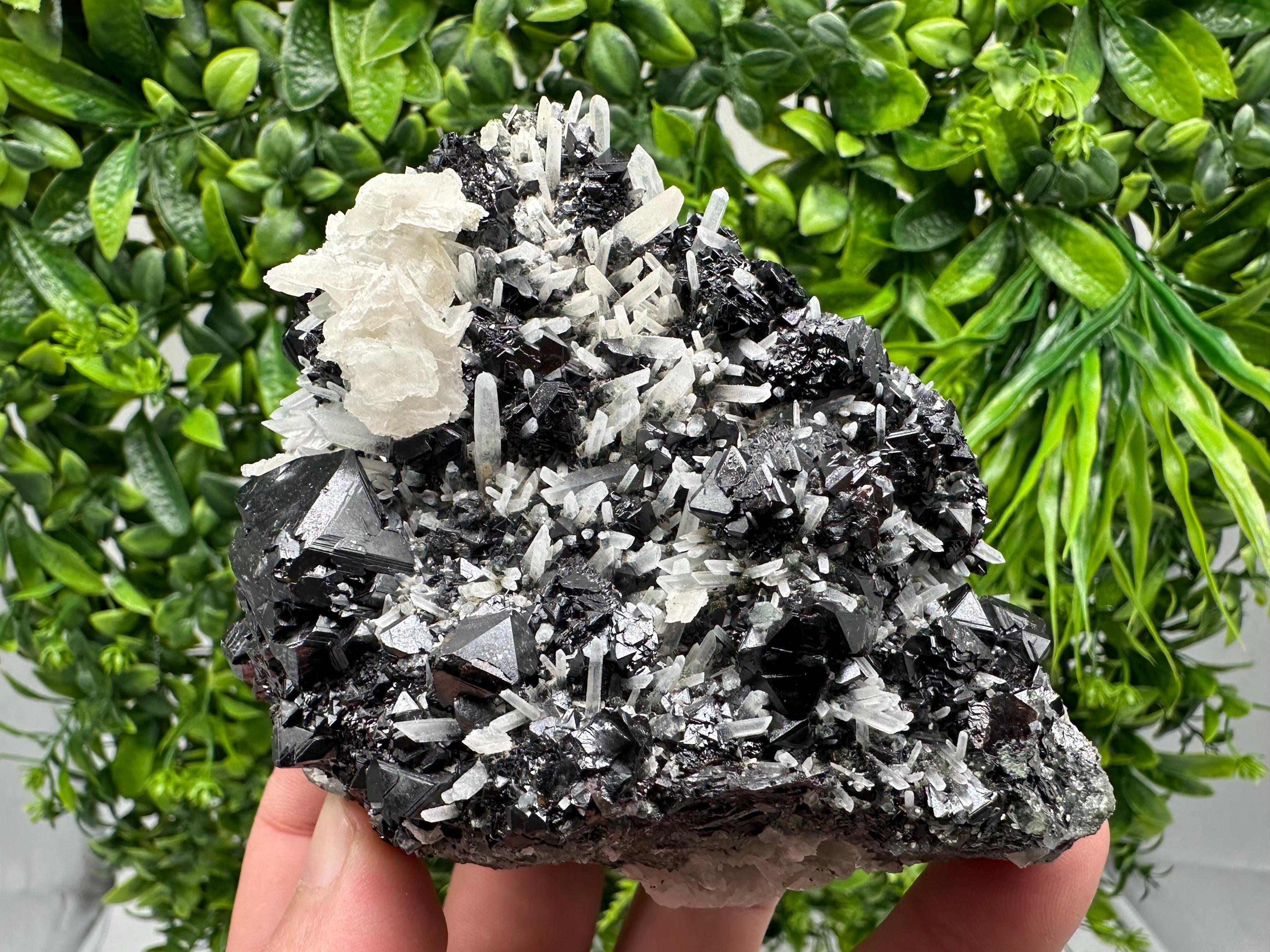 Mirror Galena, Sphalerite & Calcite Specimen: Borieva Mine, Bulgaria
