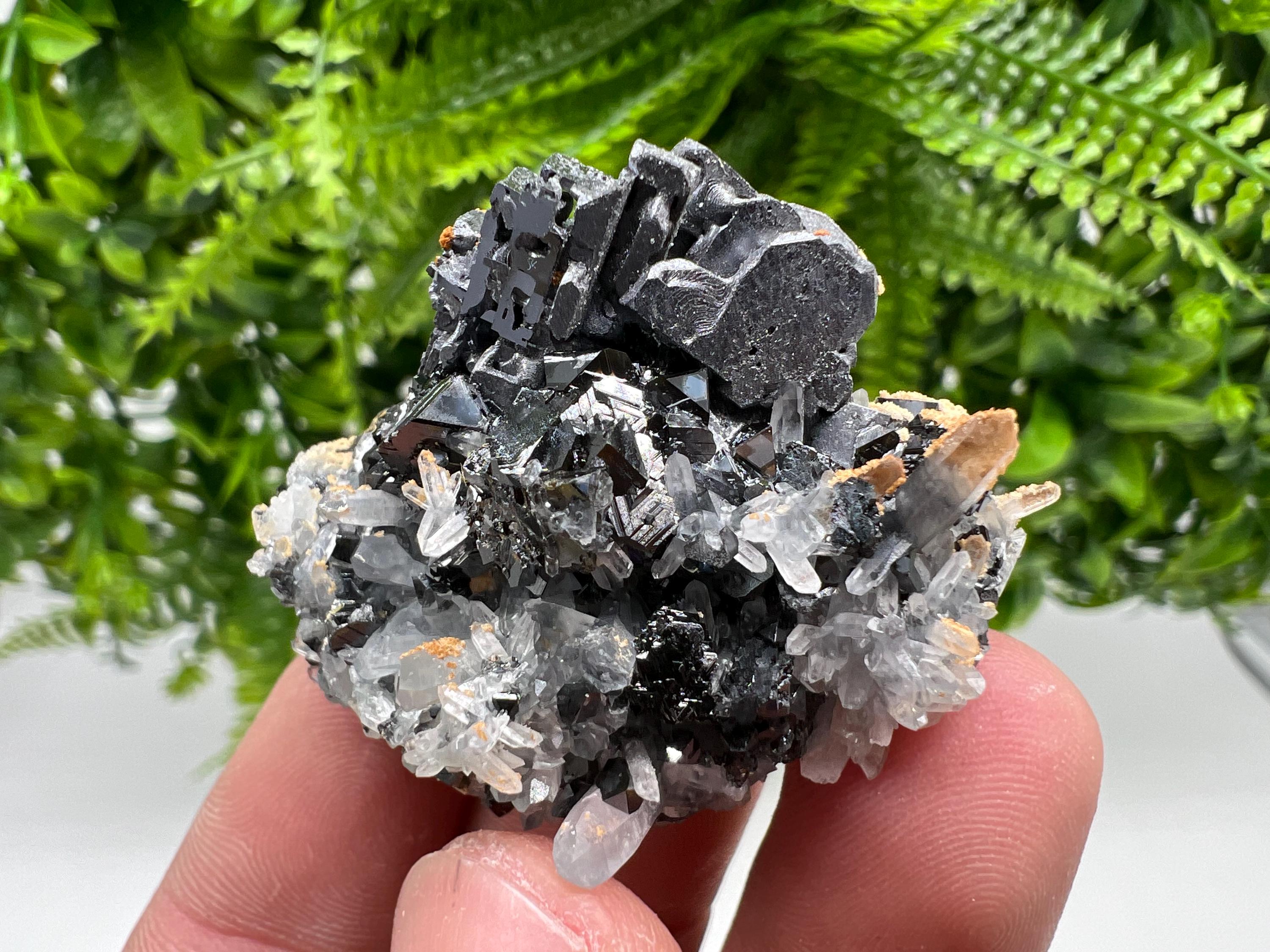 Galena Cluster with Siderite and Quartz, Bulgaria Mineral Specimen
