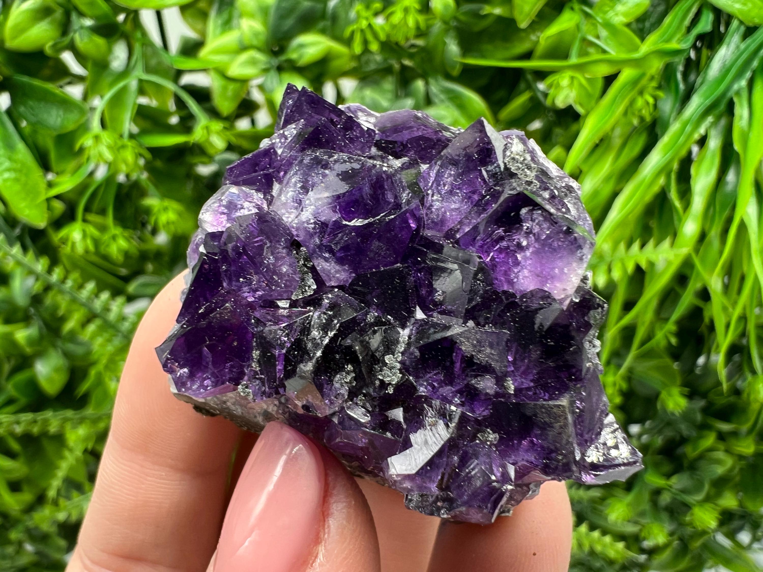Uruguay Amethyst Crystal: Purple Quartz Home Decor, Energy Stone