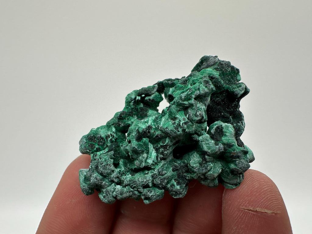 Polished Green Malachite Crystal, Congo Mineral Specimen