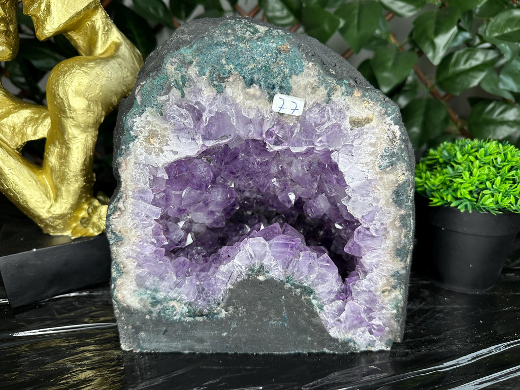 Large Amethyst Geode, Brazil Mineral Specimen, Purple Quartz